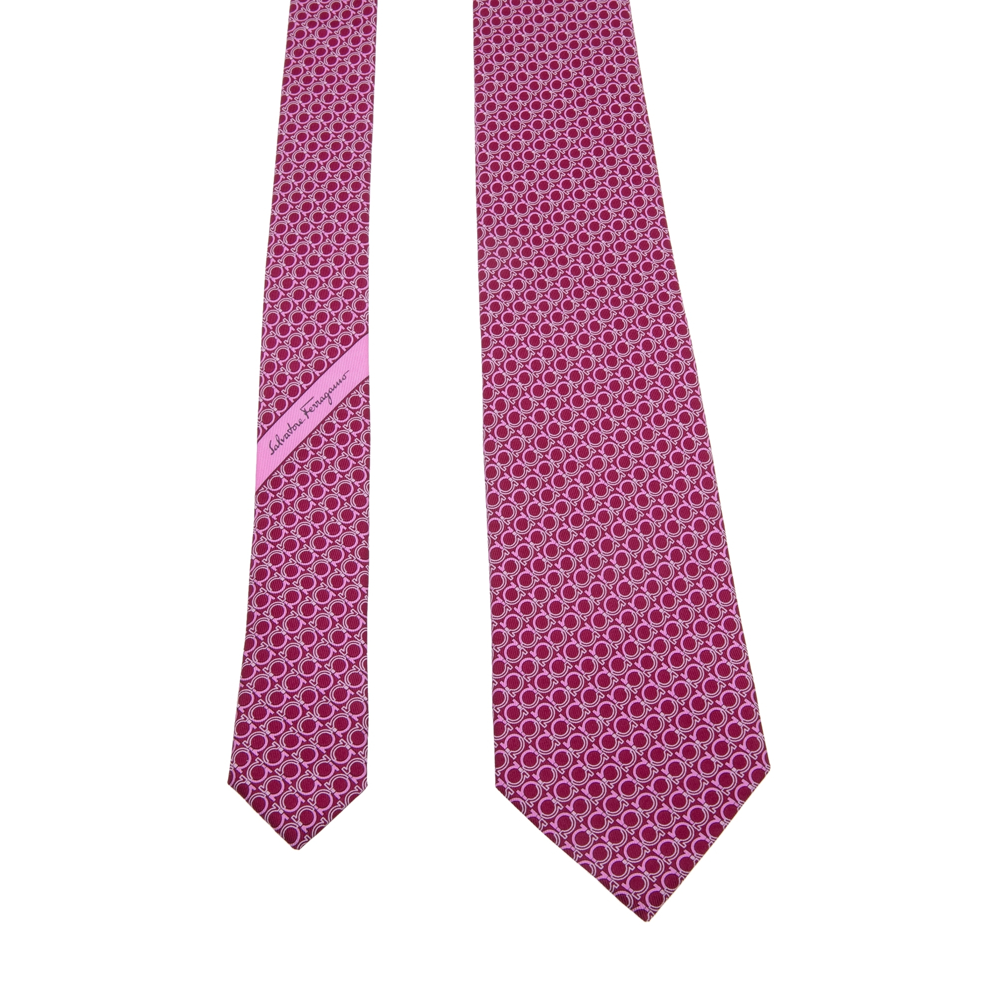 

Gancini printed tie, Pink