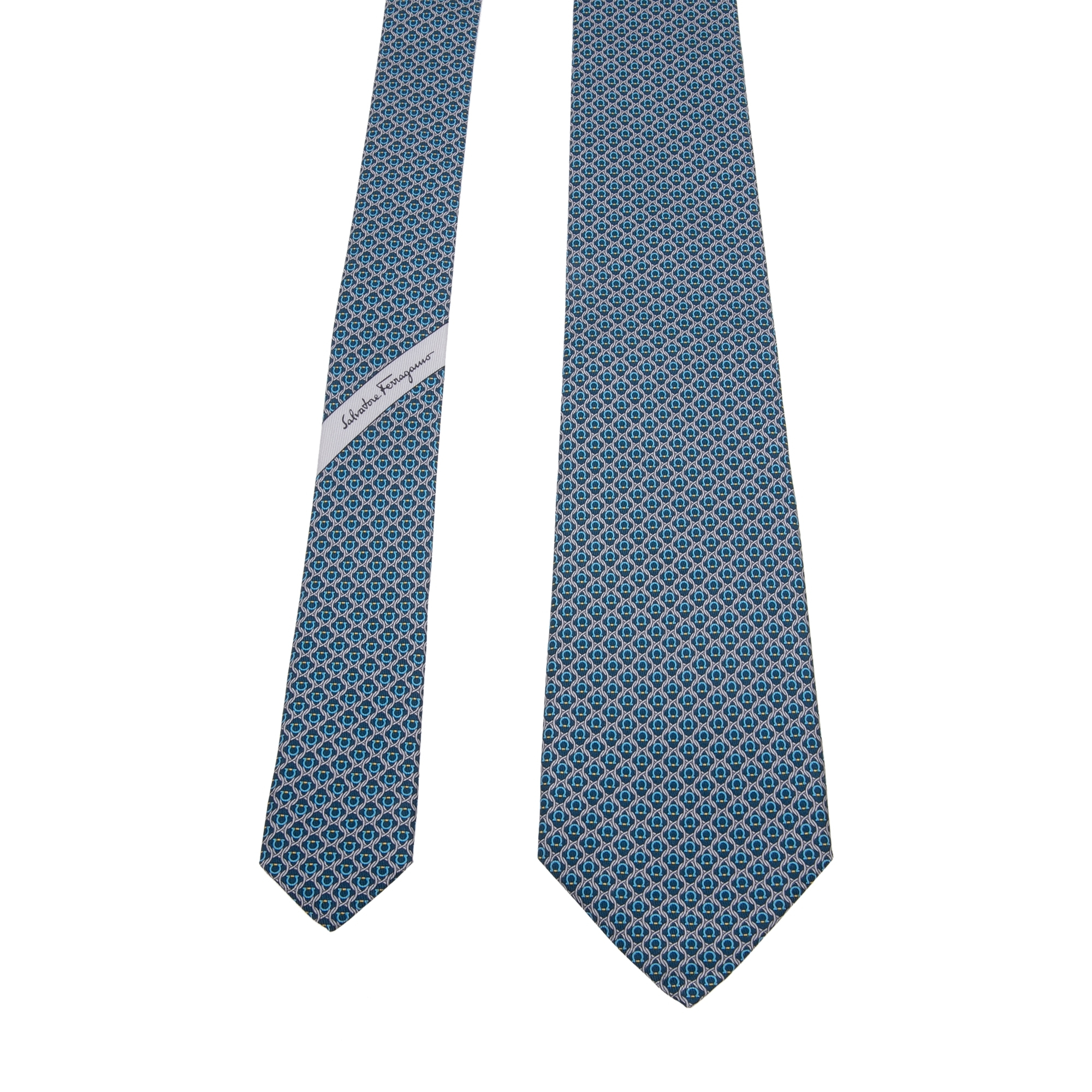 

Gancini printed tie, Blue