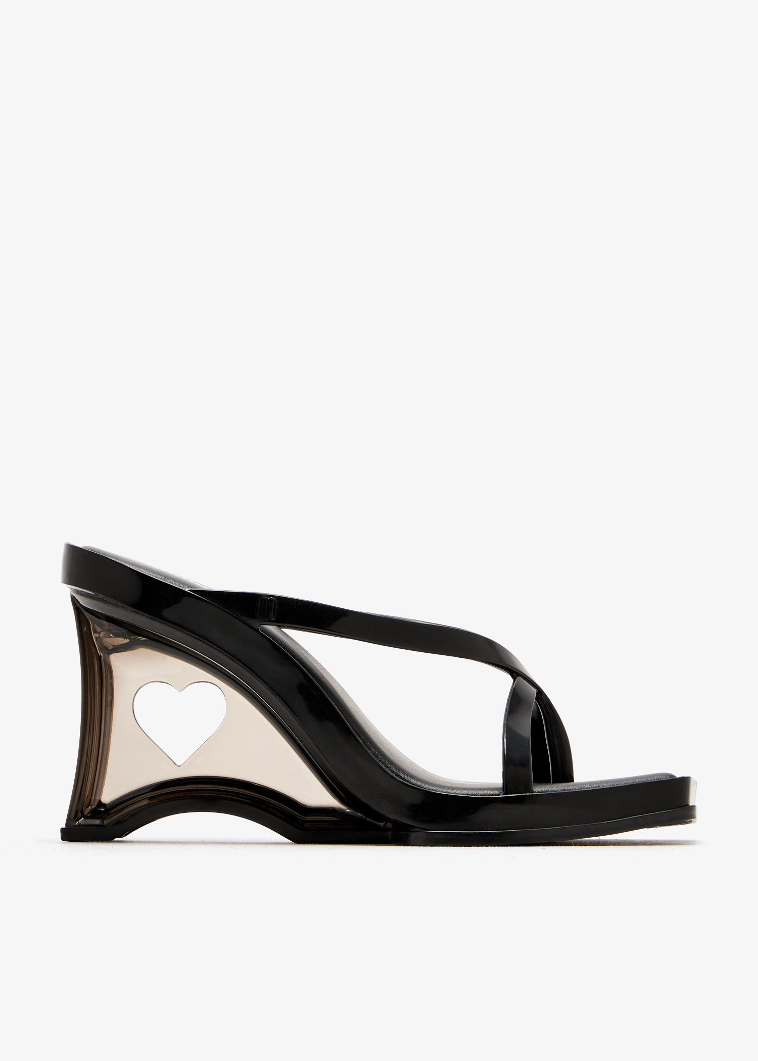 

Glass Heel sandals, Black