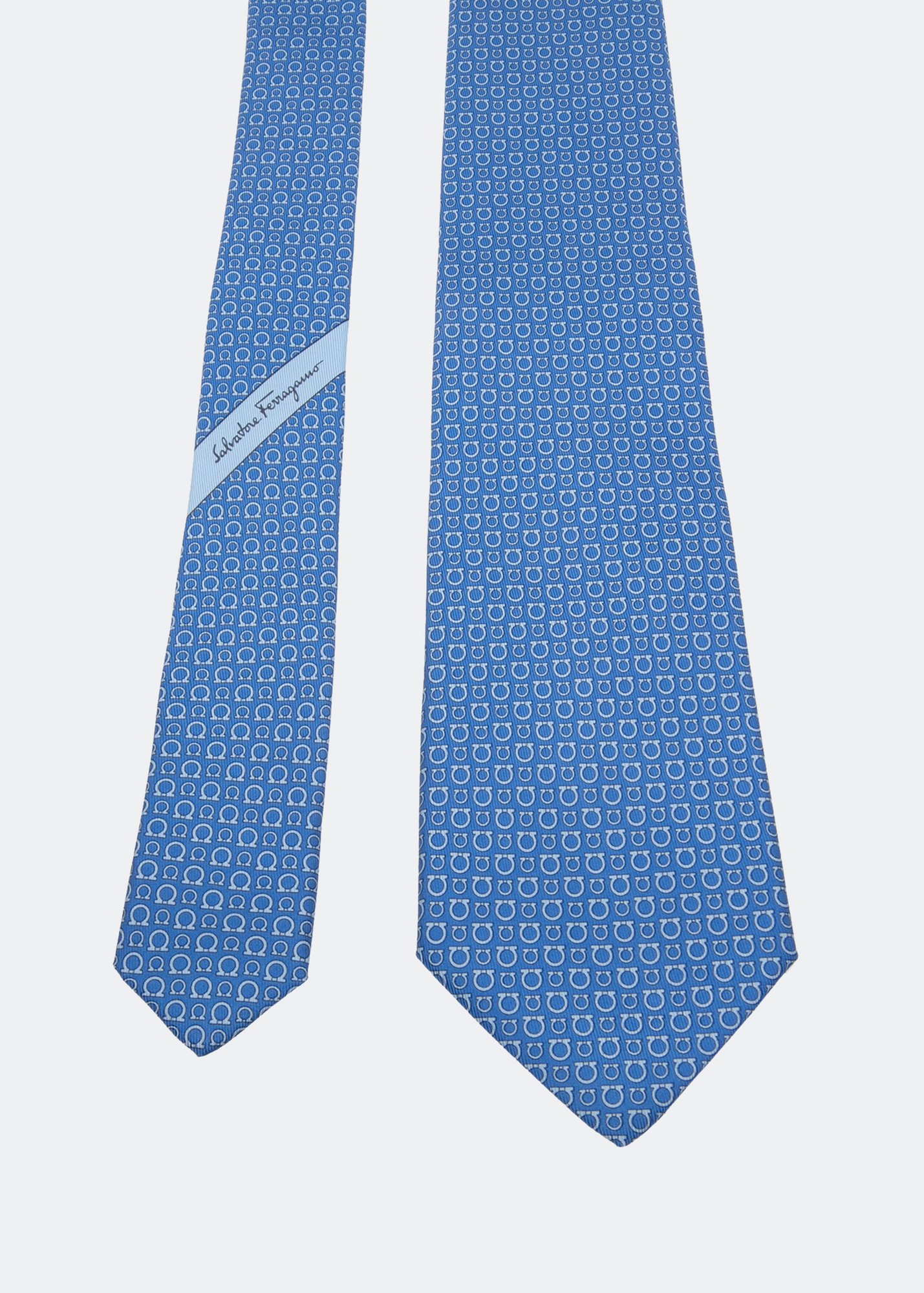 

Gancini printed tie, Blue