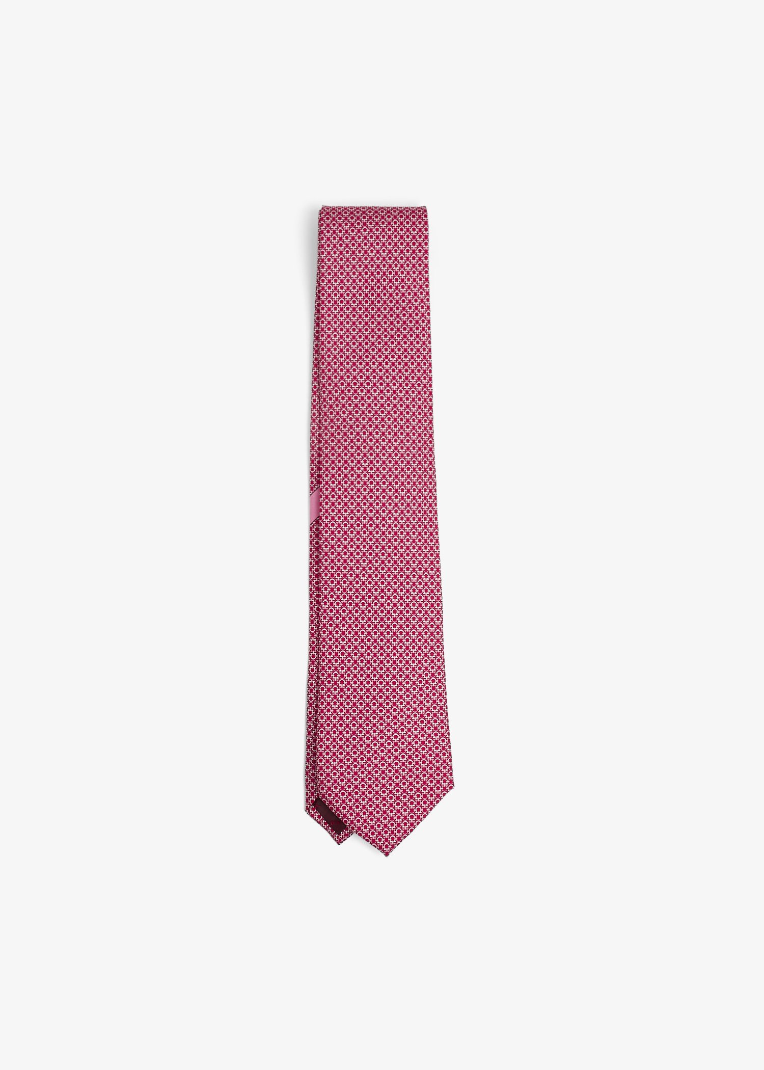 

Gancini print tie, Red