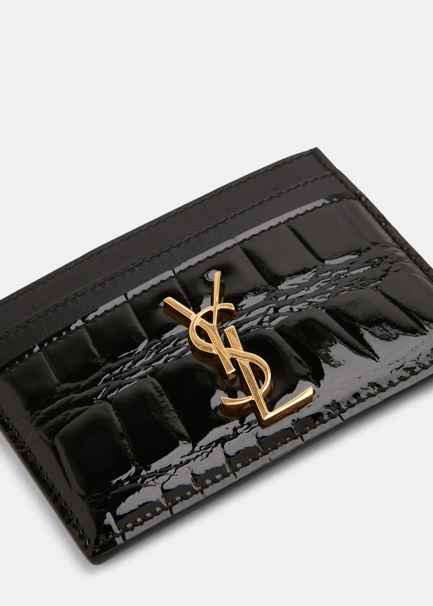 

Monogram card case, Black