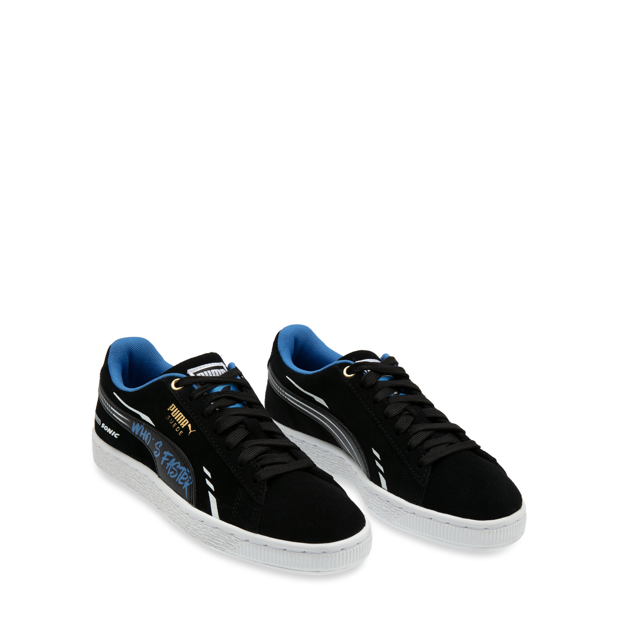 

X Sonic suede sneakers, Black