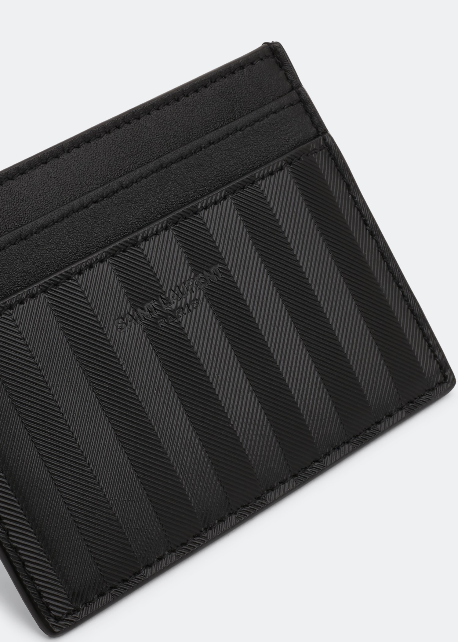 

Saint Laurent Paris card case, Black