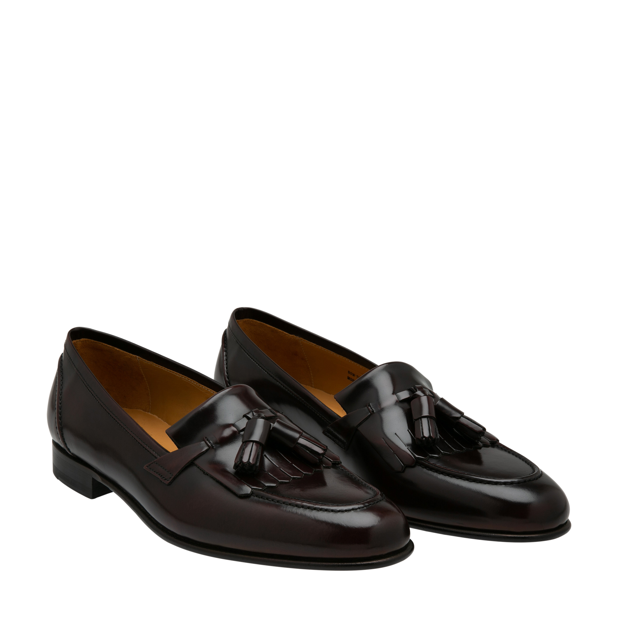 

Leather tassel loafers, Purple