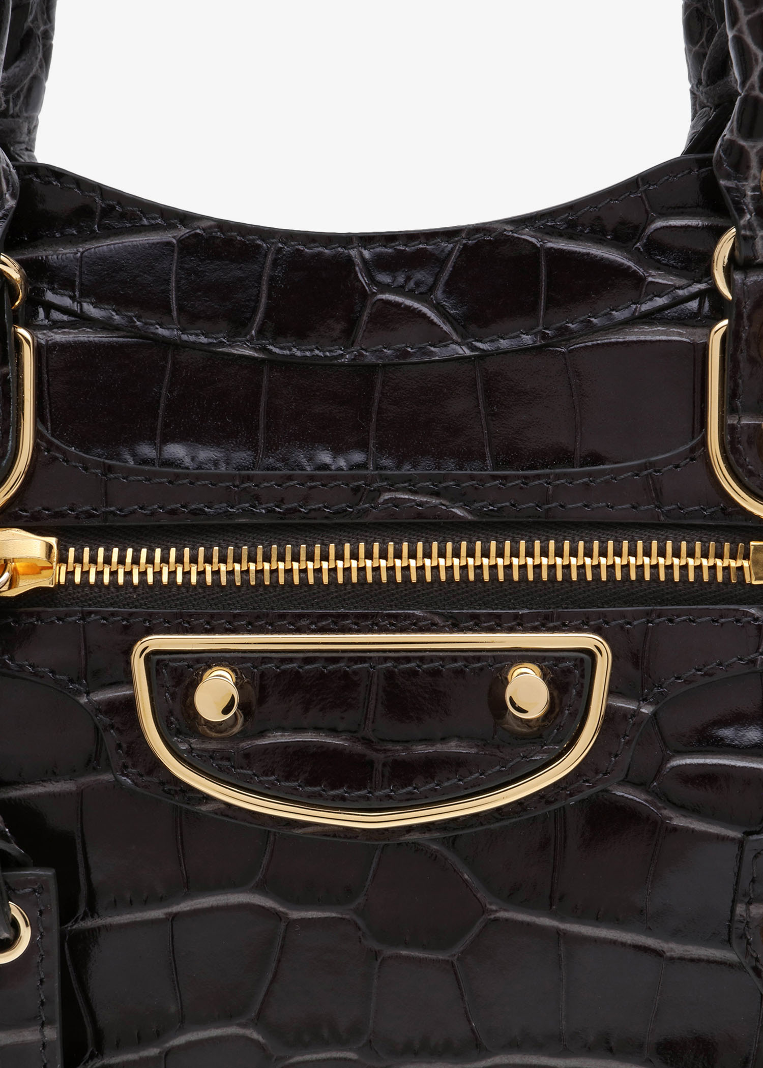 

Metallic Edge Mini City bag, Black