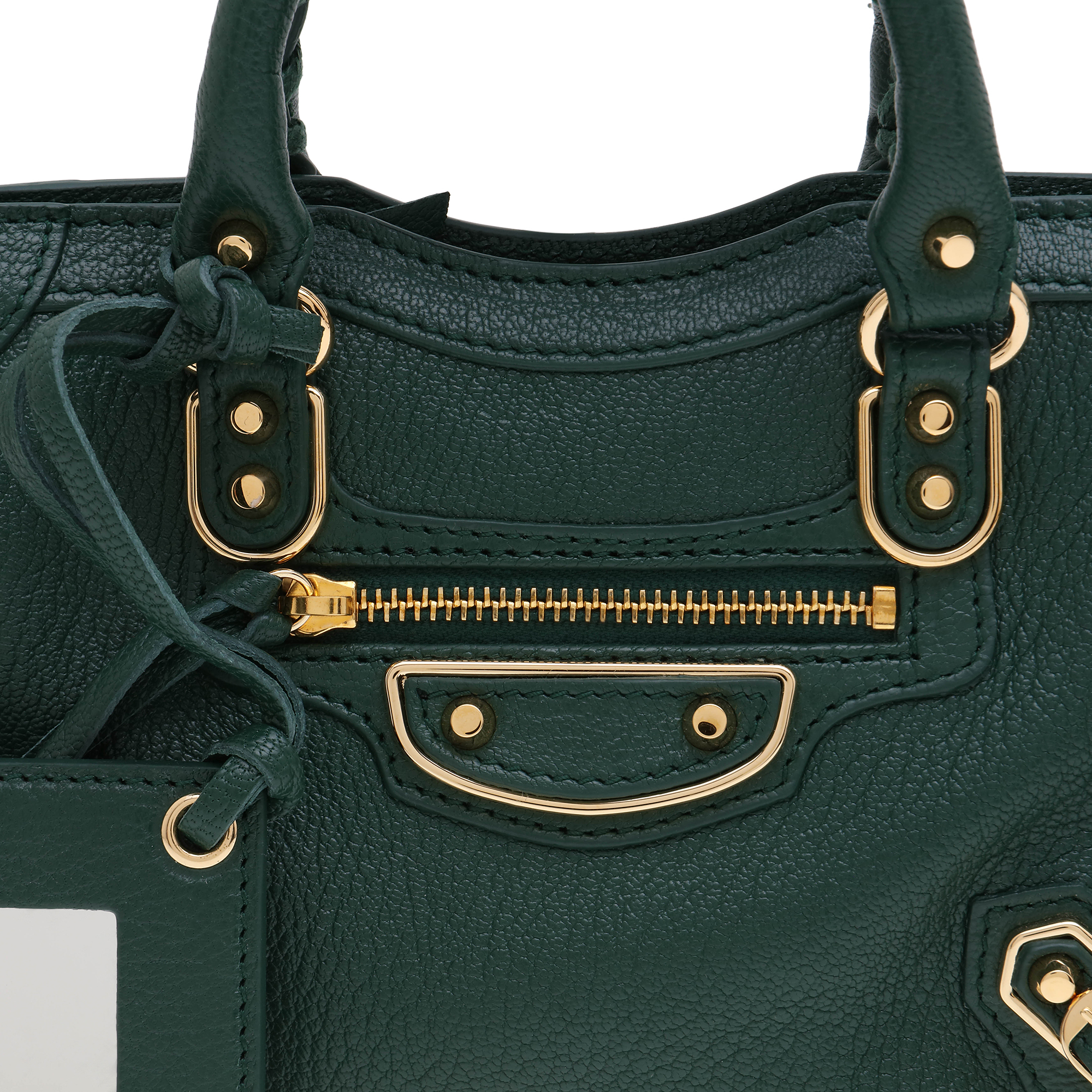 

Metallic Edge Mini City bag, Green