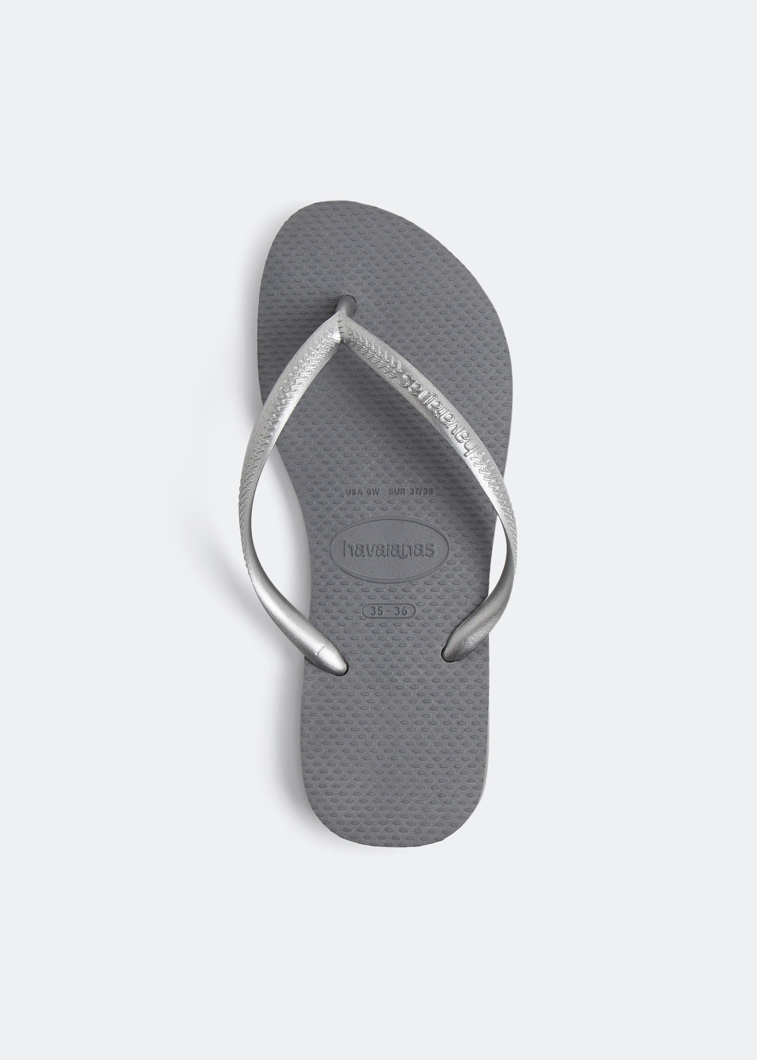 

Rubber flip flops, Grey