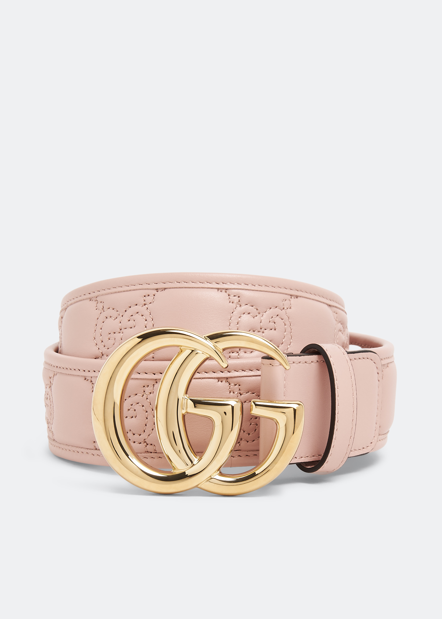 

GG Marmont matelassé wide belt, Pink