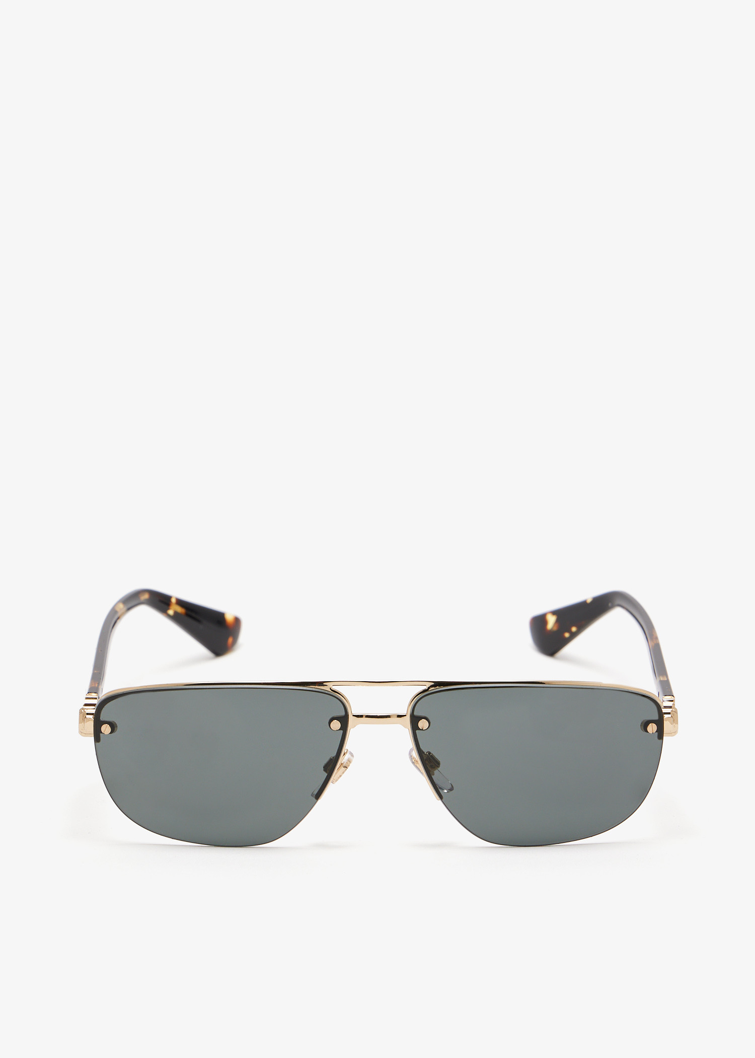 

Shield rectangular sunglasses, Gold