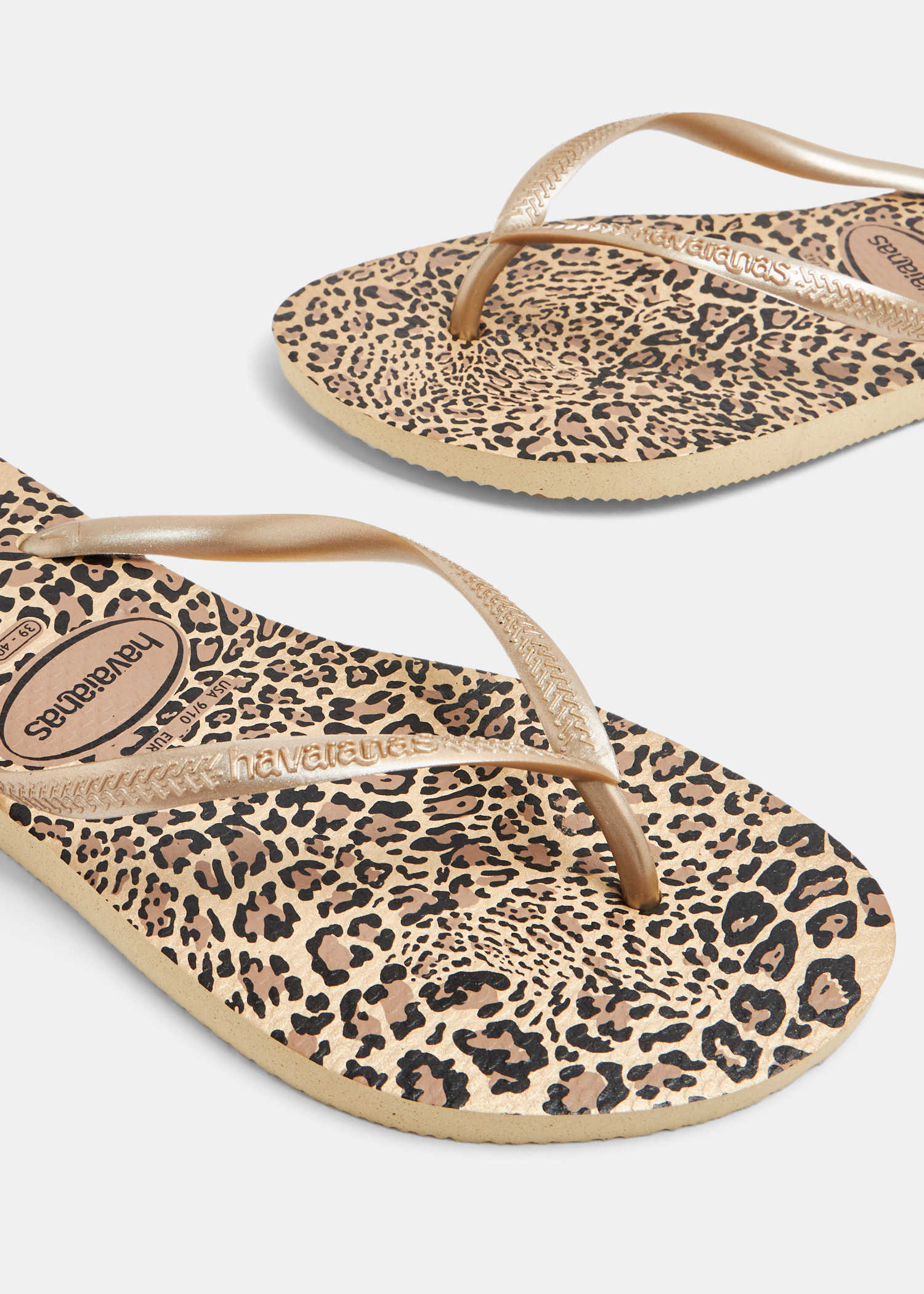 

Slim animal flip flops, Animal print