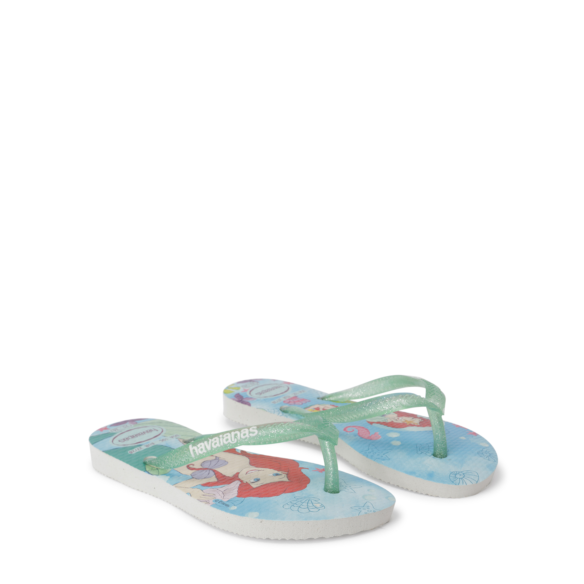 

Princess flip flops, Green