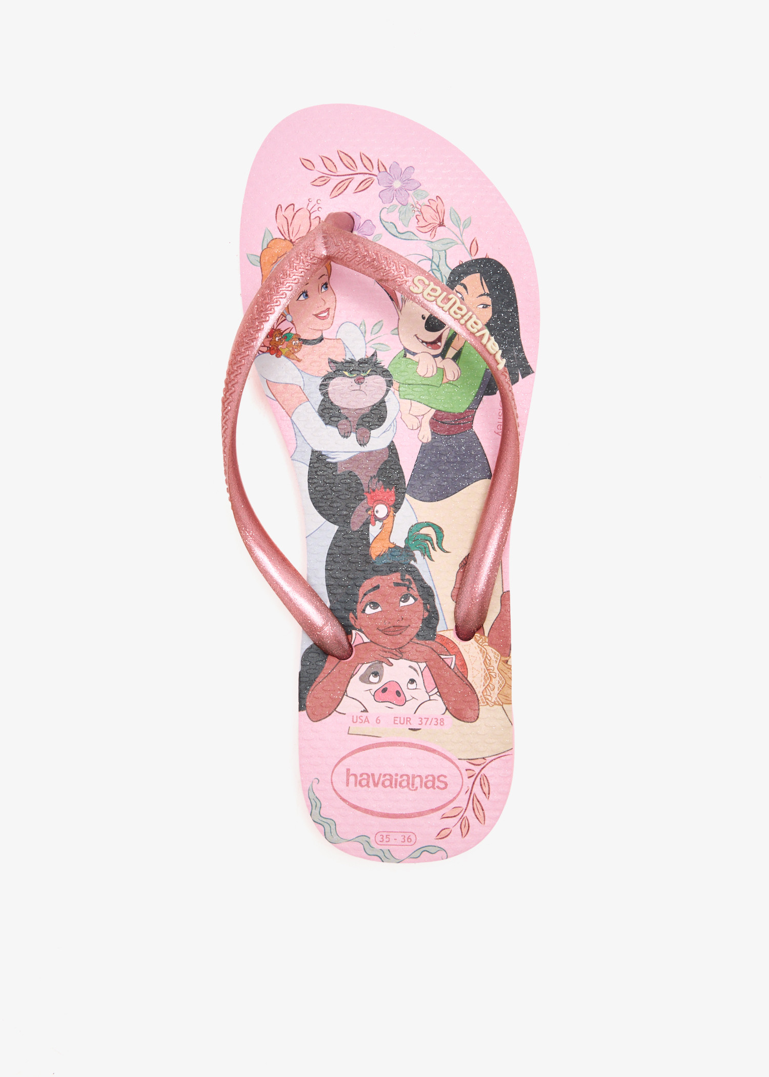 

Slim Princess flip flops, Beige