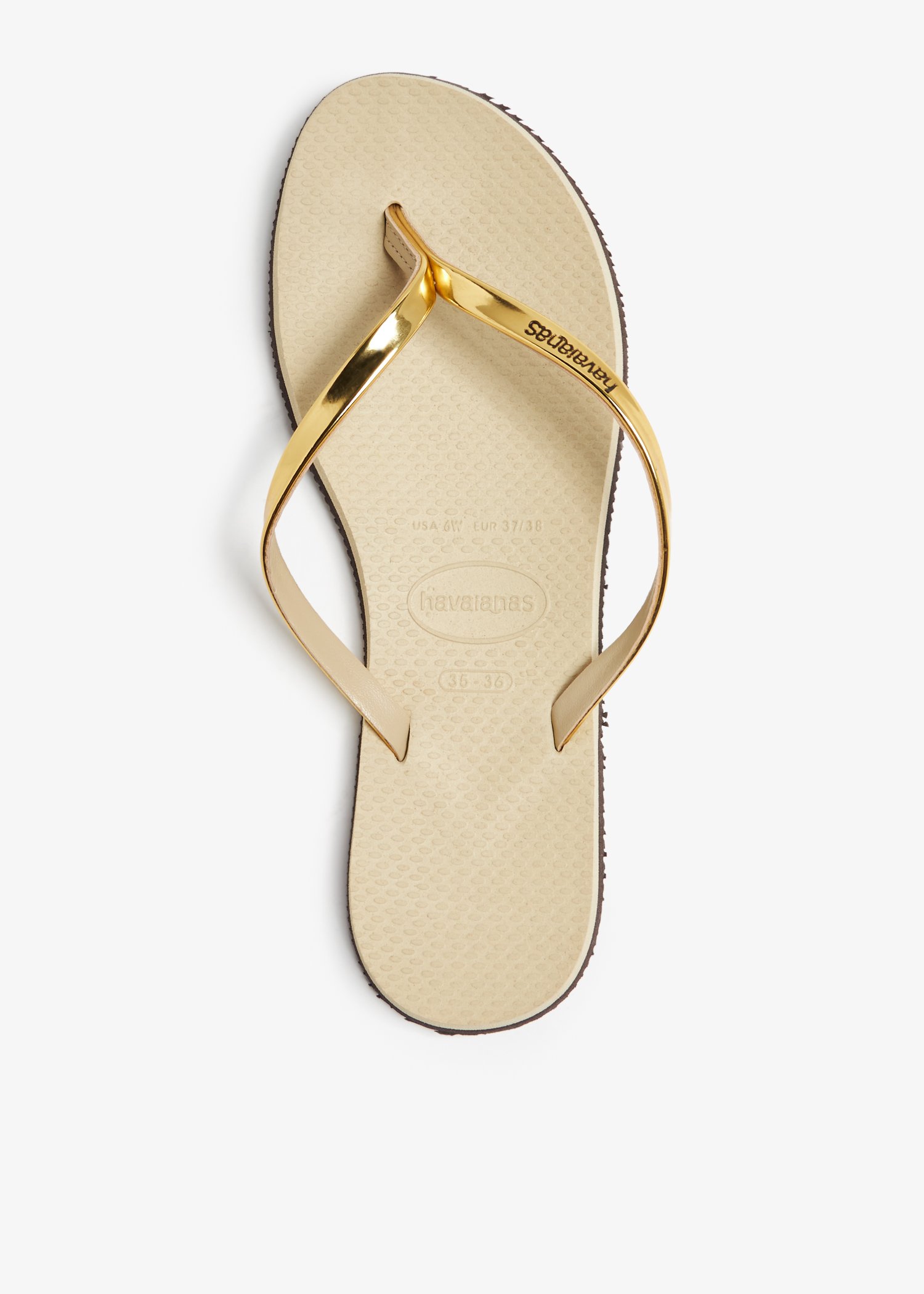 

You Metallic flip flops, Gold