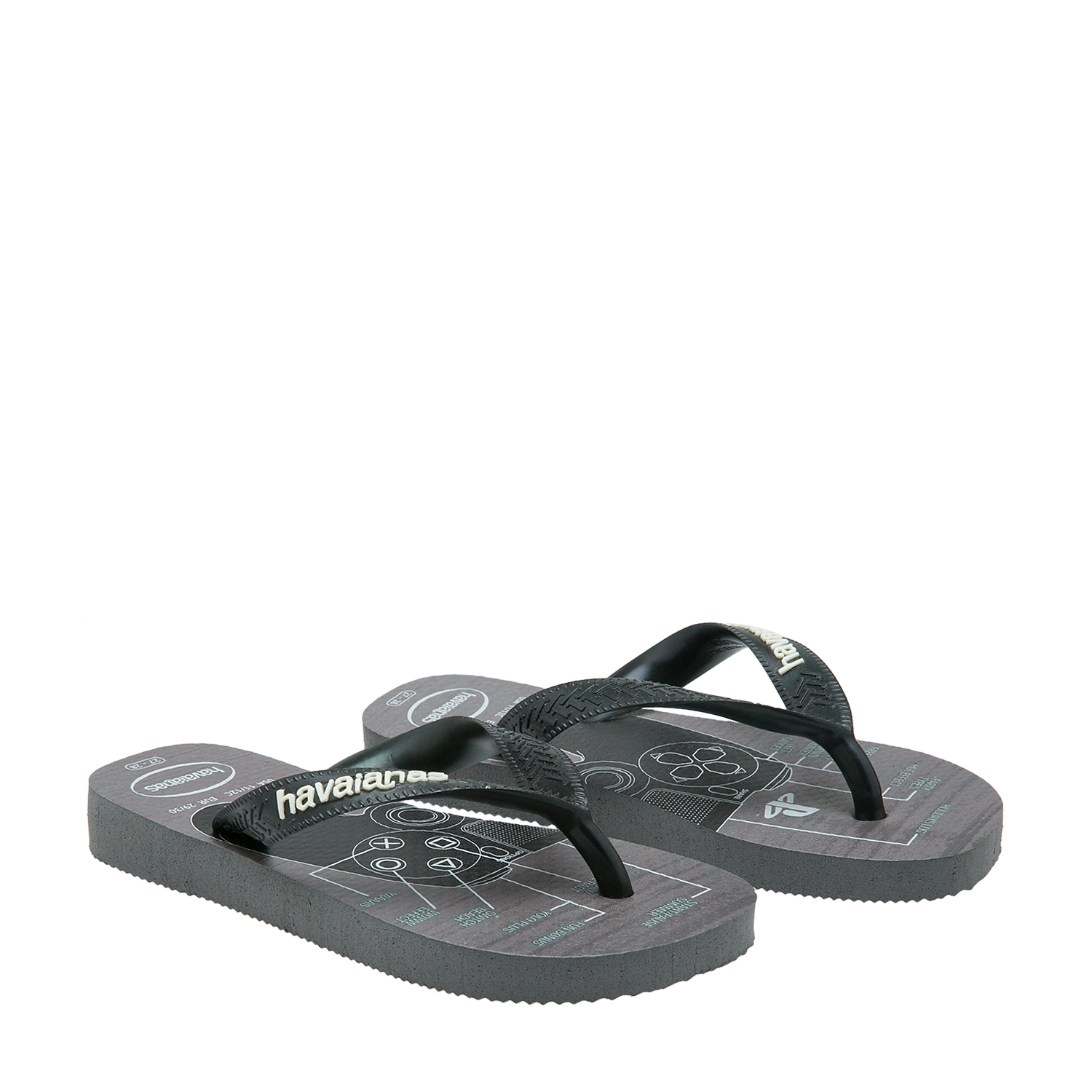 

Rubber flip flops, Grey