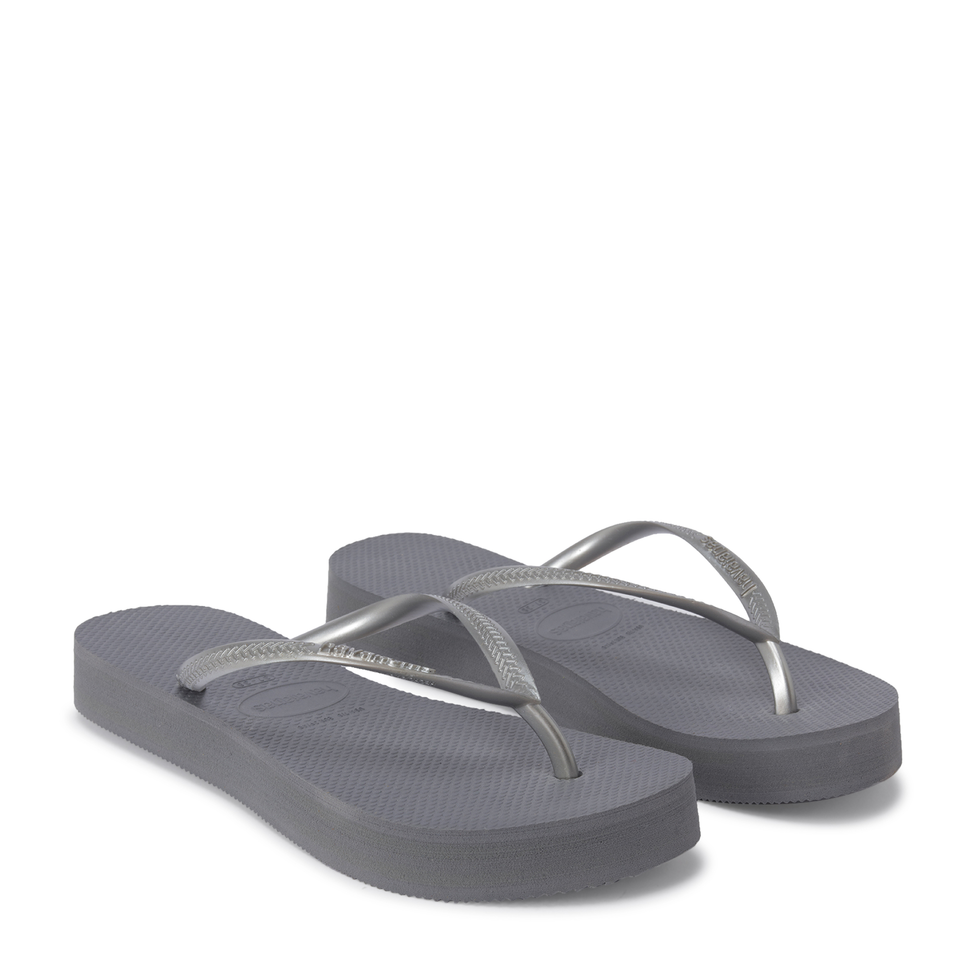 

Slim flatform flip flops, Grey