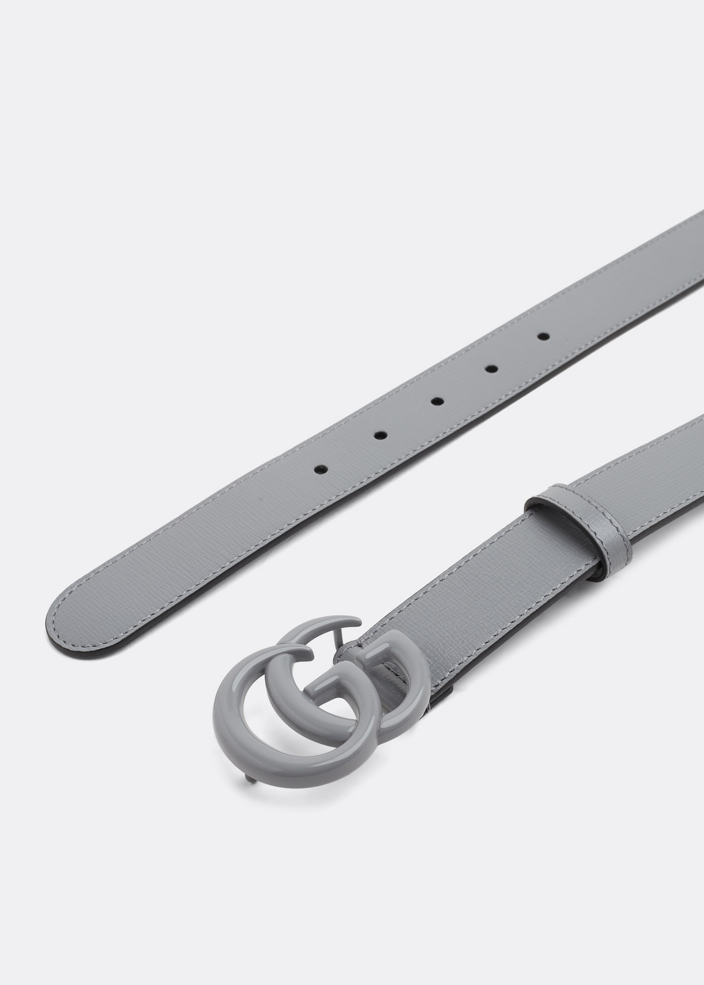 

GG Marmont thin belt, Grey