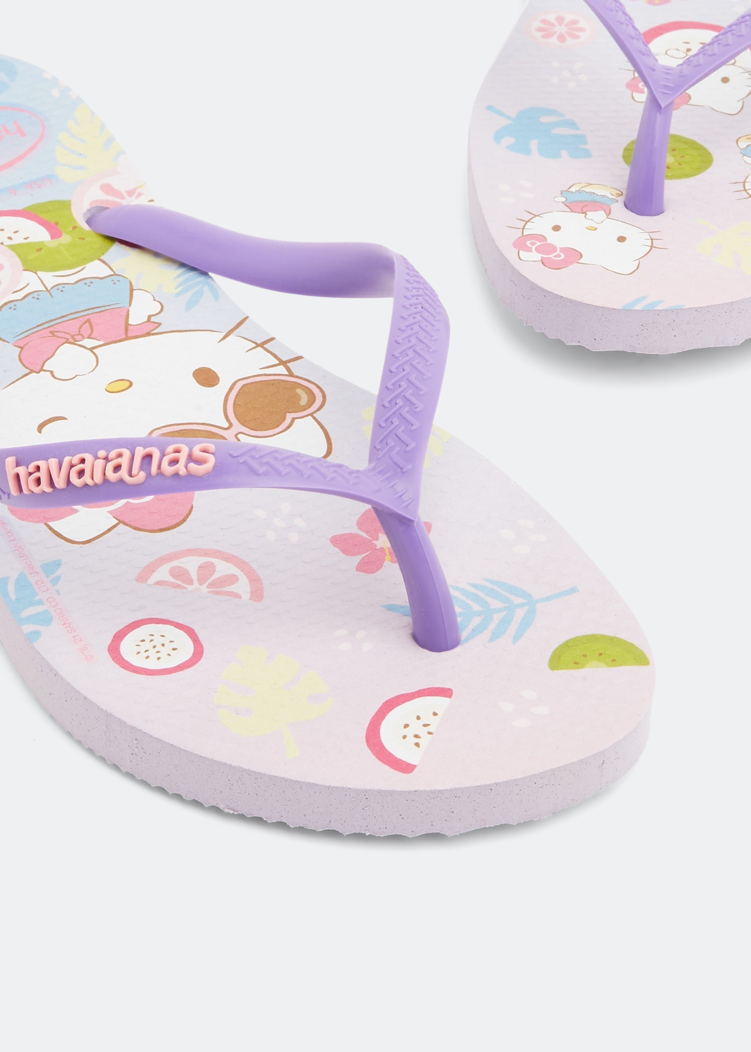 

Hello Kitty rubber flip flops, Purple