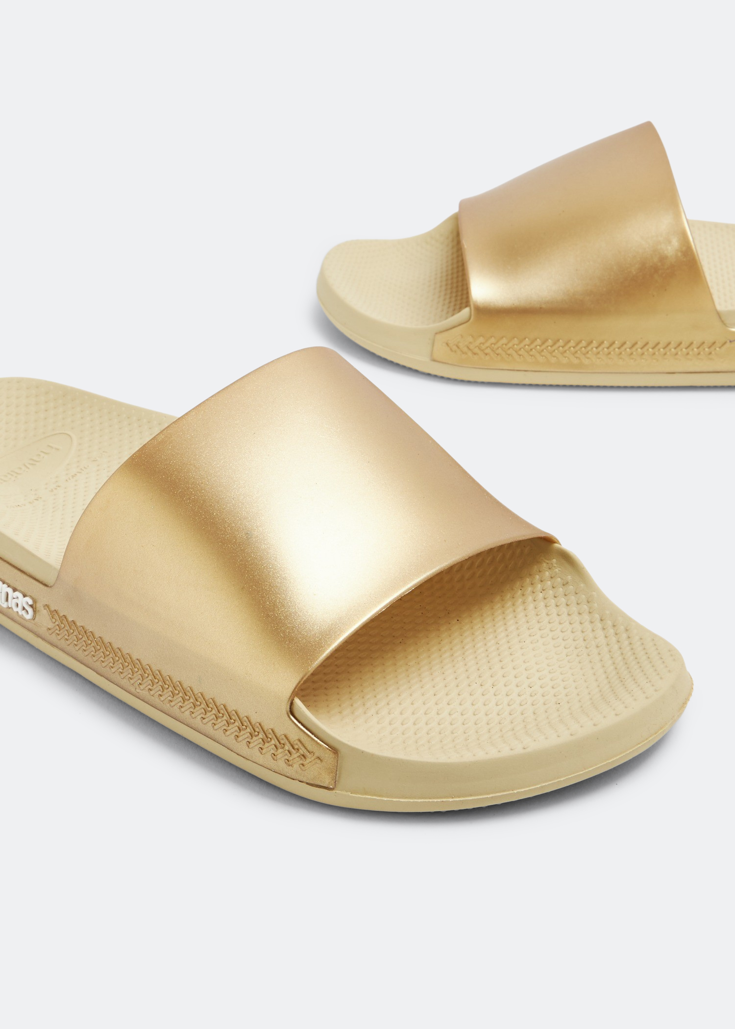 

Classic metallic slides, Gold