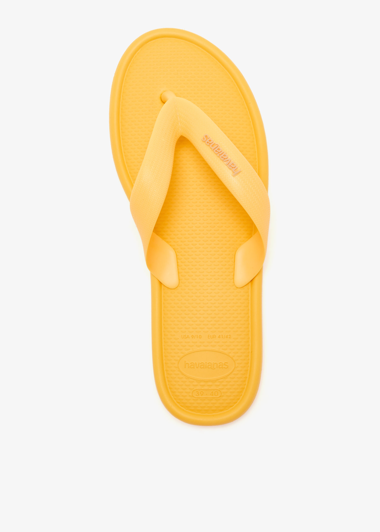

Puffed Up flip flops, Yellow