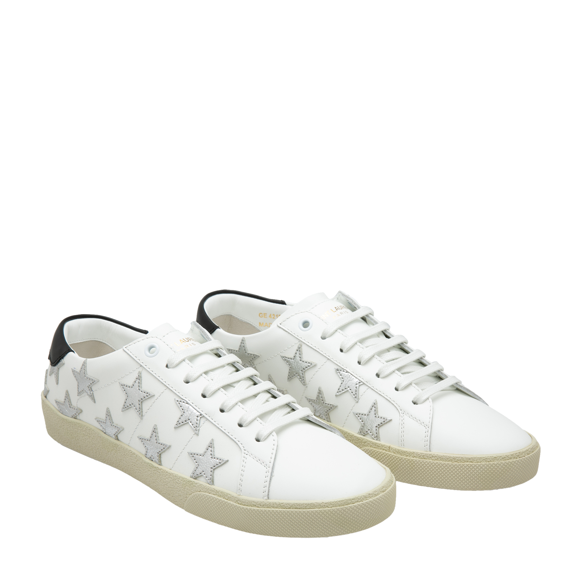 

Star leather sneakers, White