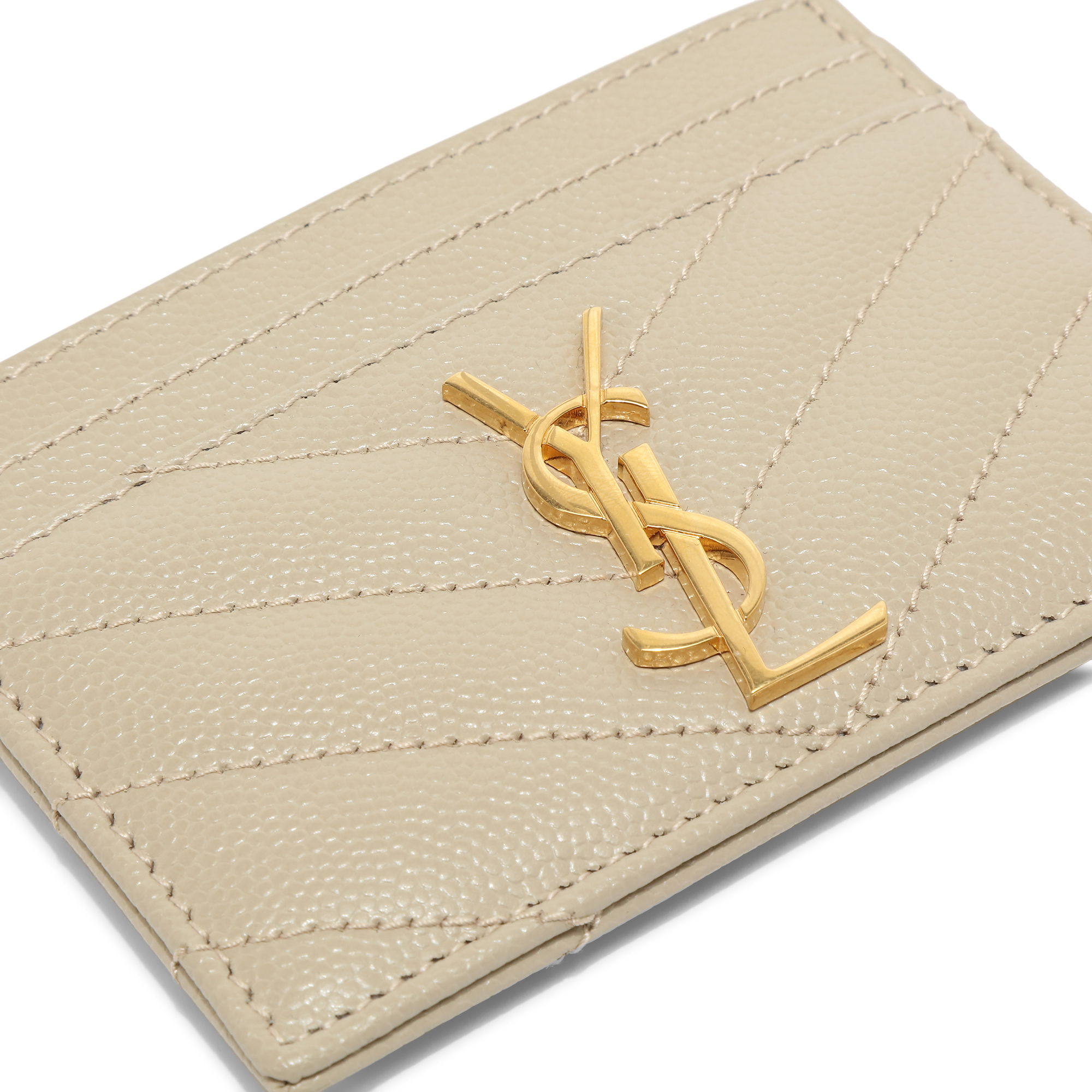 

Monogram card holder, Beige