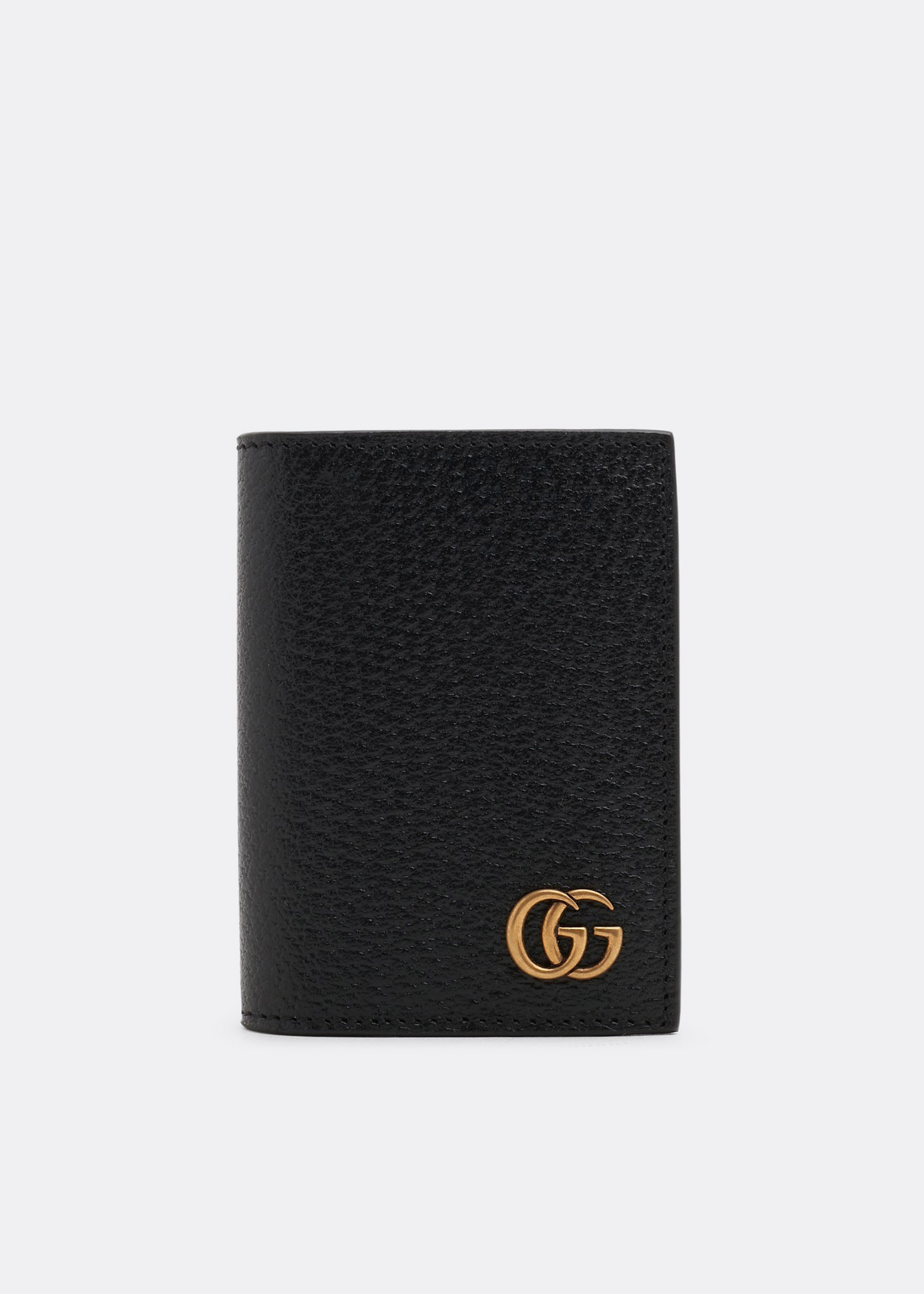 

GG Marmont leather card case, Black