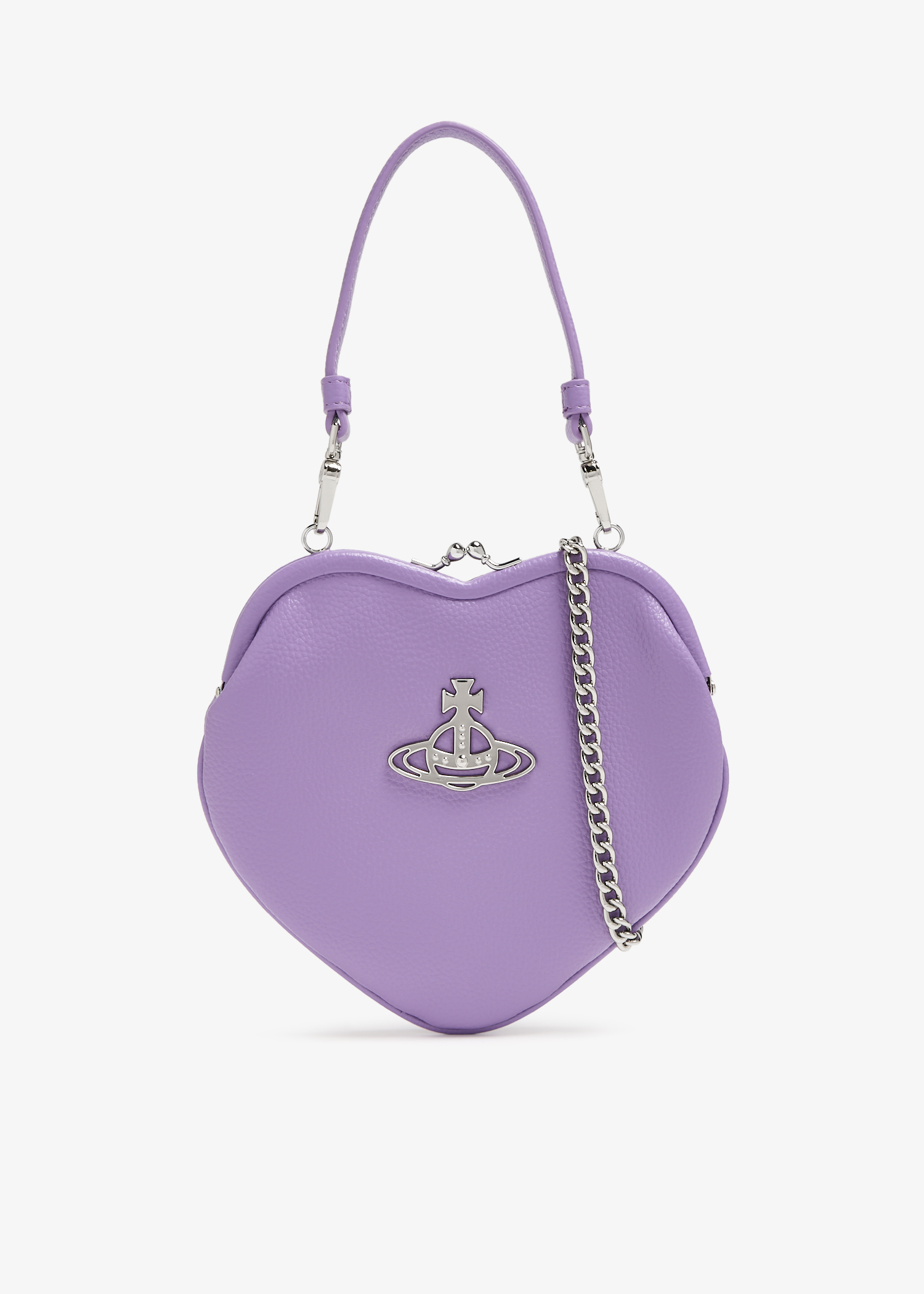 

Belle heart frame purse, Purple