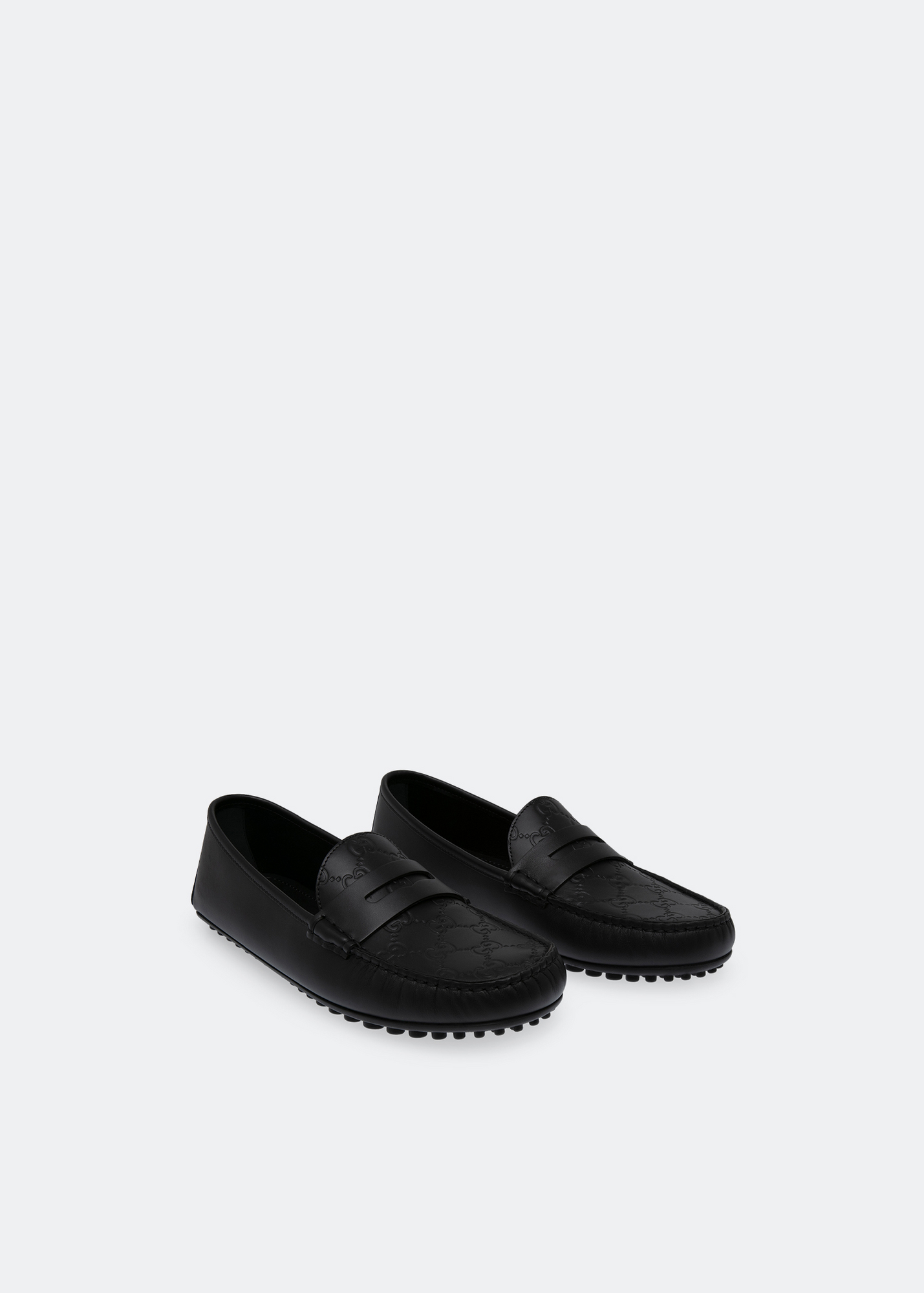 

Signature driver loafers, Black