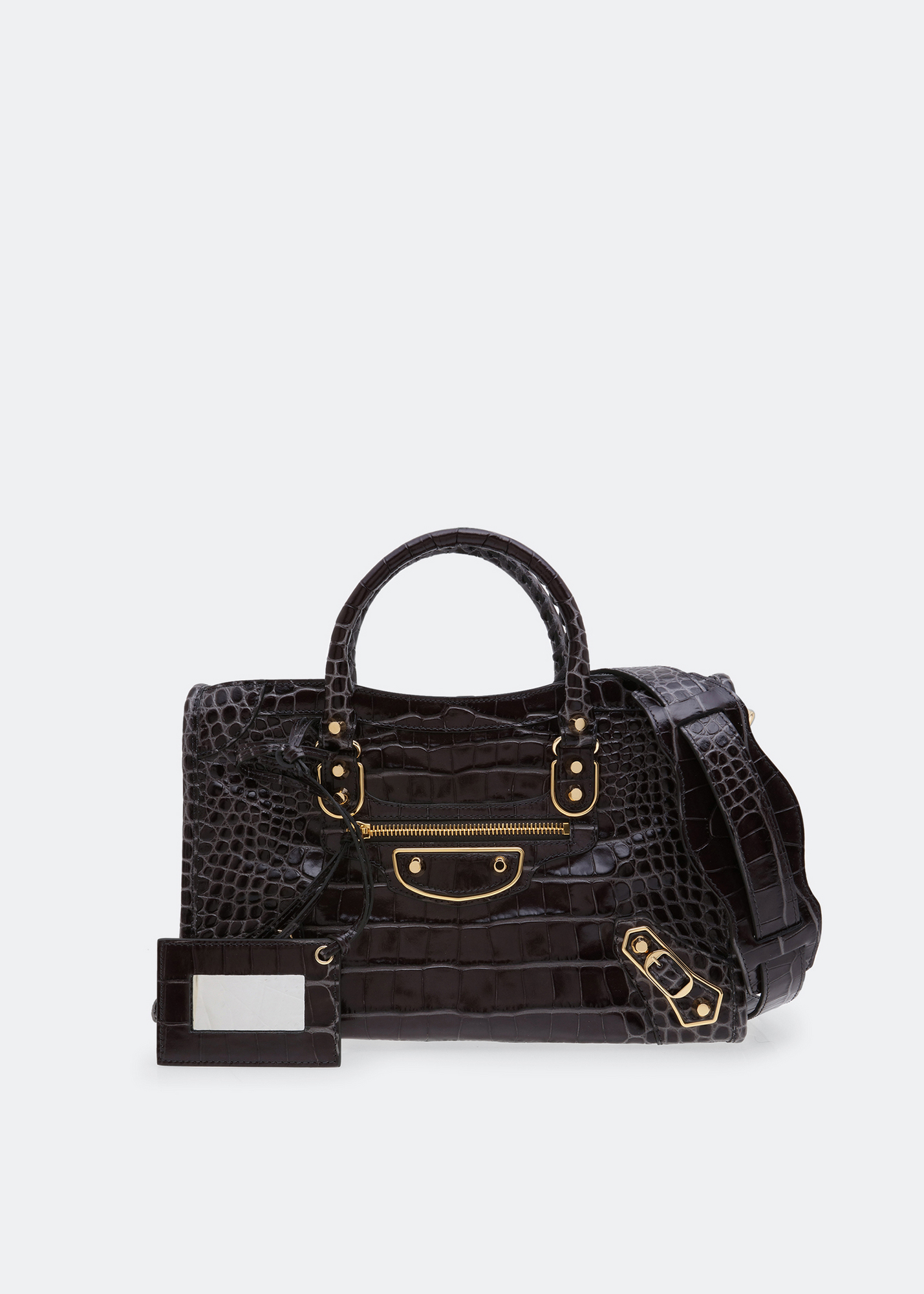 

Metallic Edge City small bag, Black