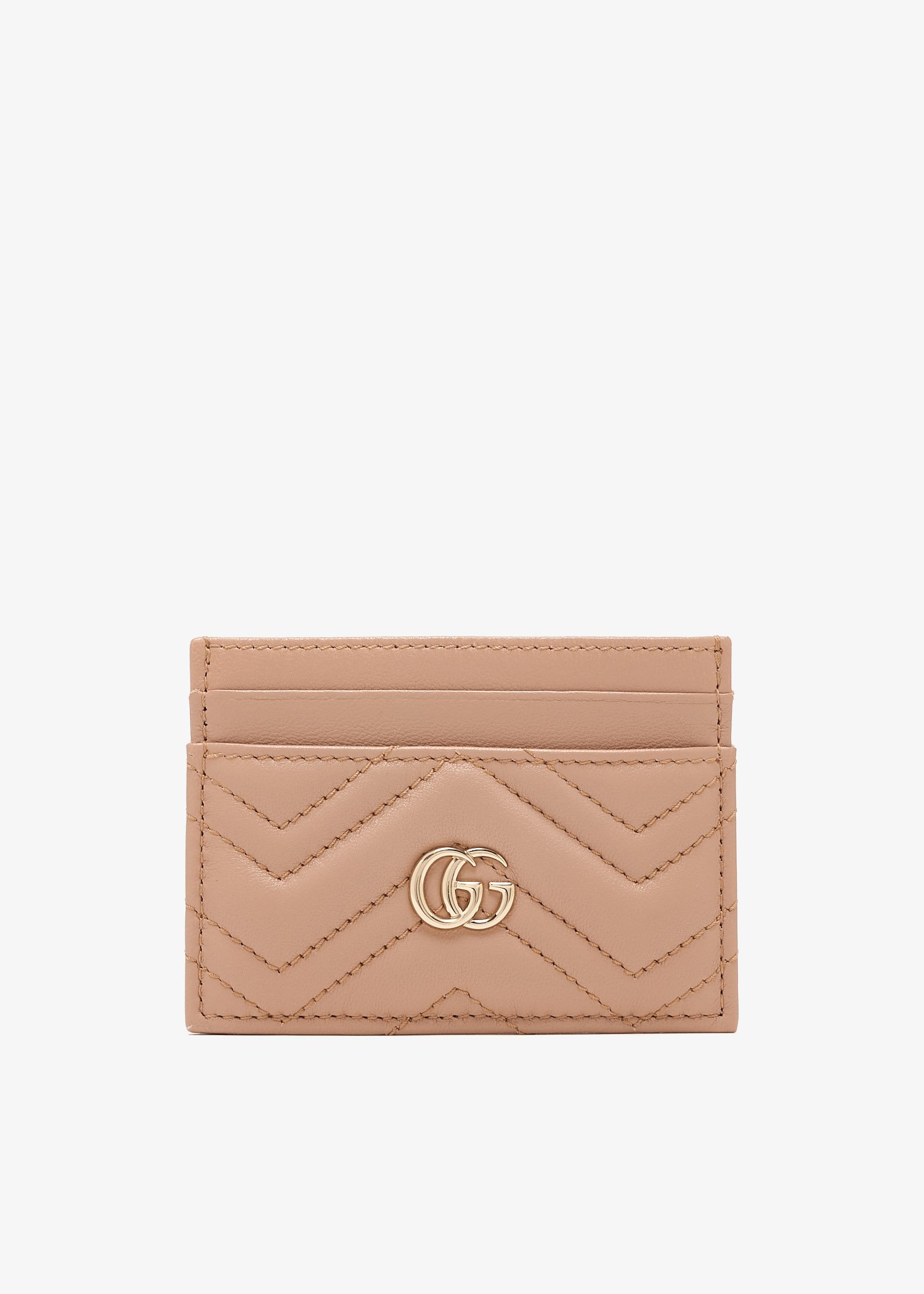 

GG Marmont card case, Beige