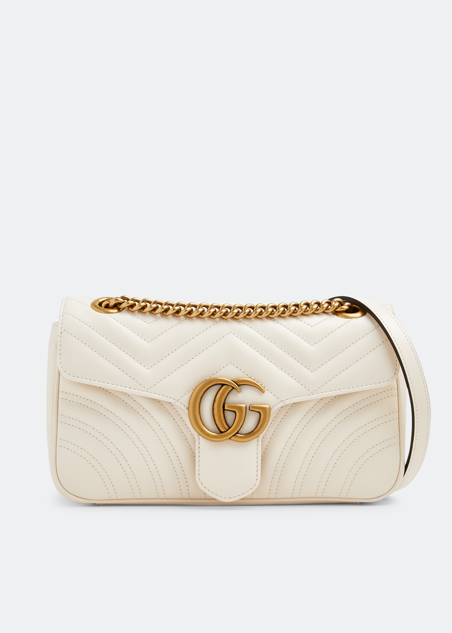 

GG Marmont small shoulder bag, White