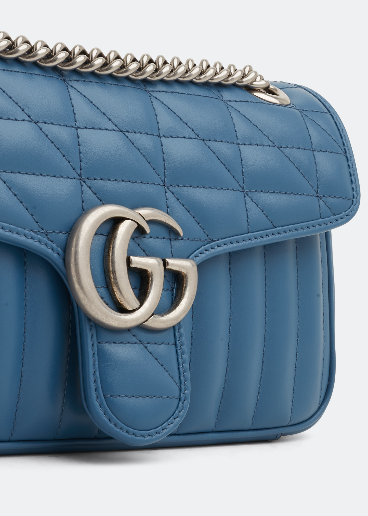 

GG Marmont small shoulder bag, Blue