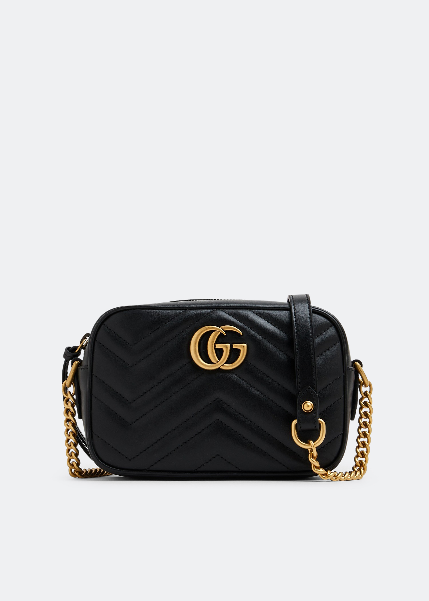

GG Marmont matelassé mini bag, Black