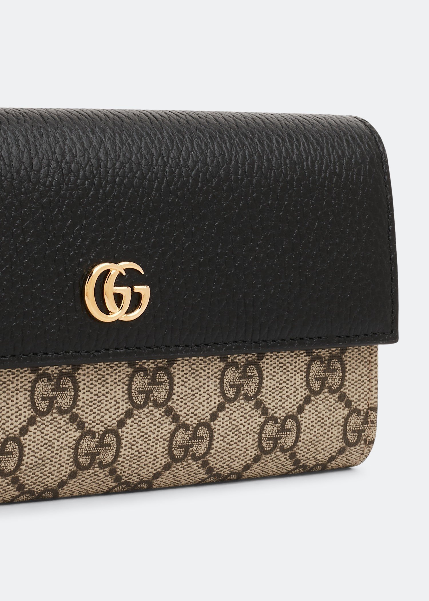 

GG Marmont leather continental wallet, Black