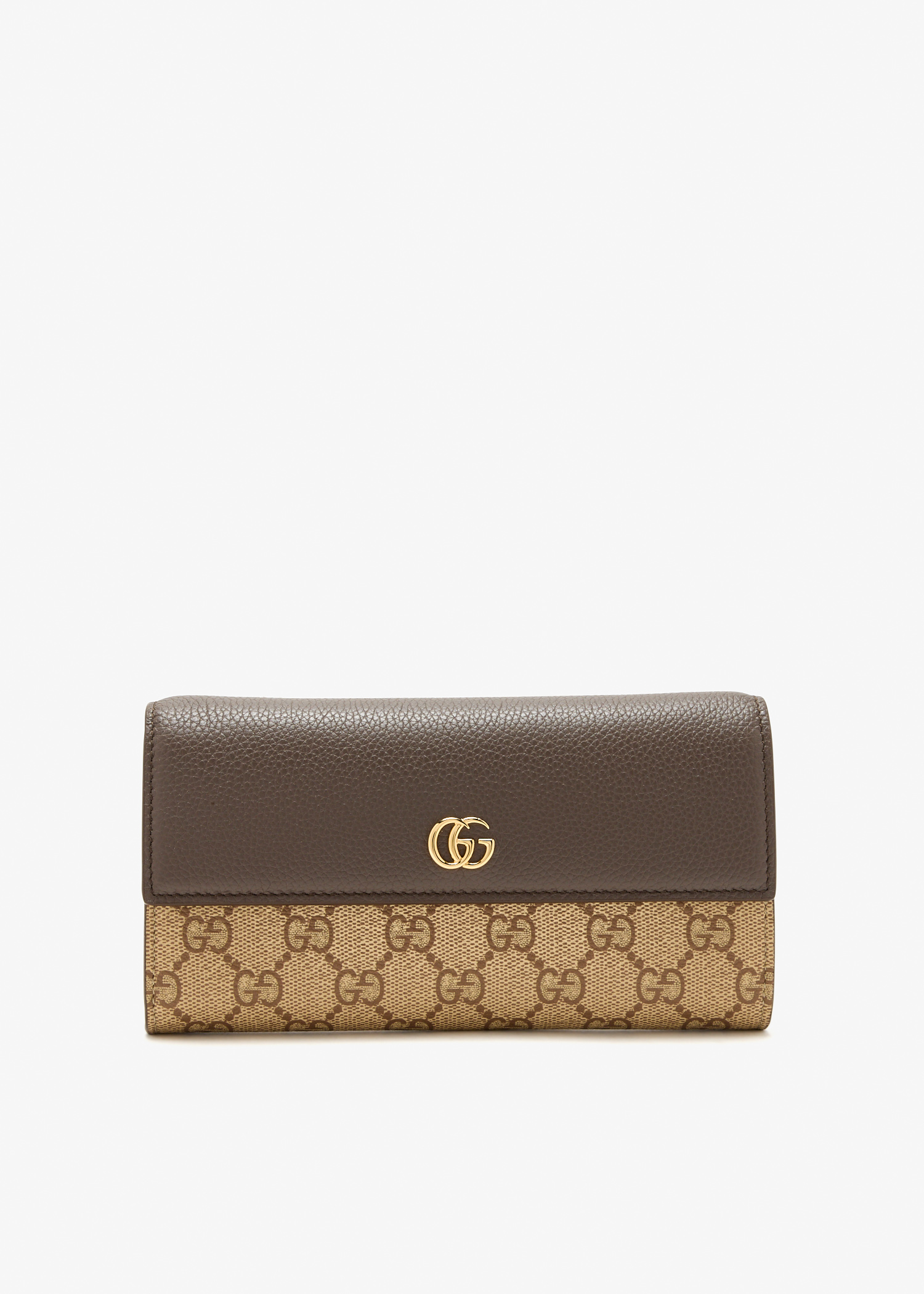 

GG Marmont continental wallet, Taupe