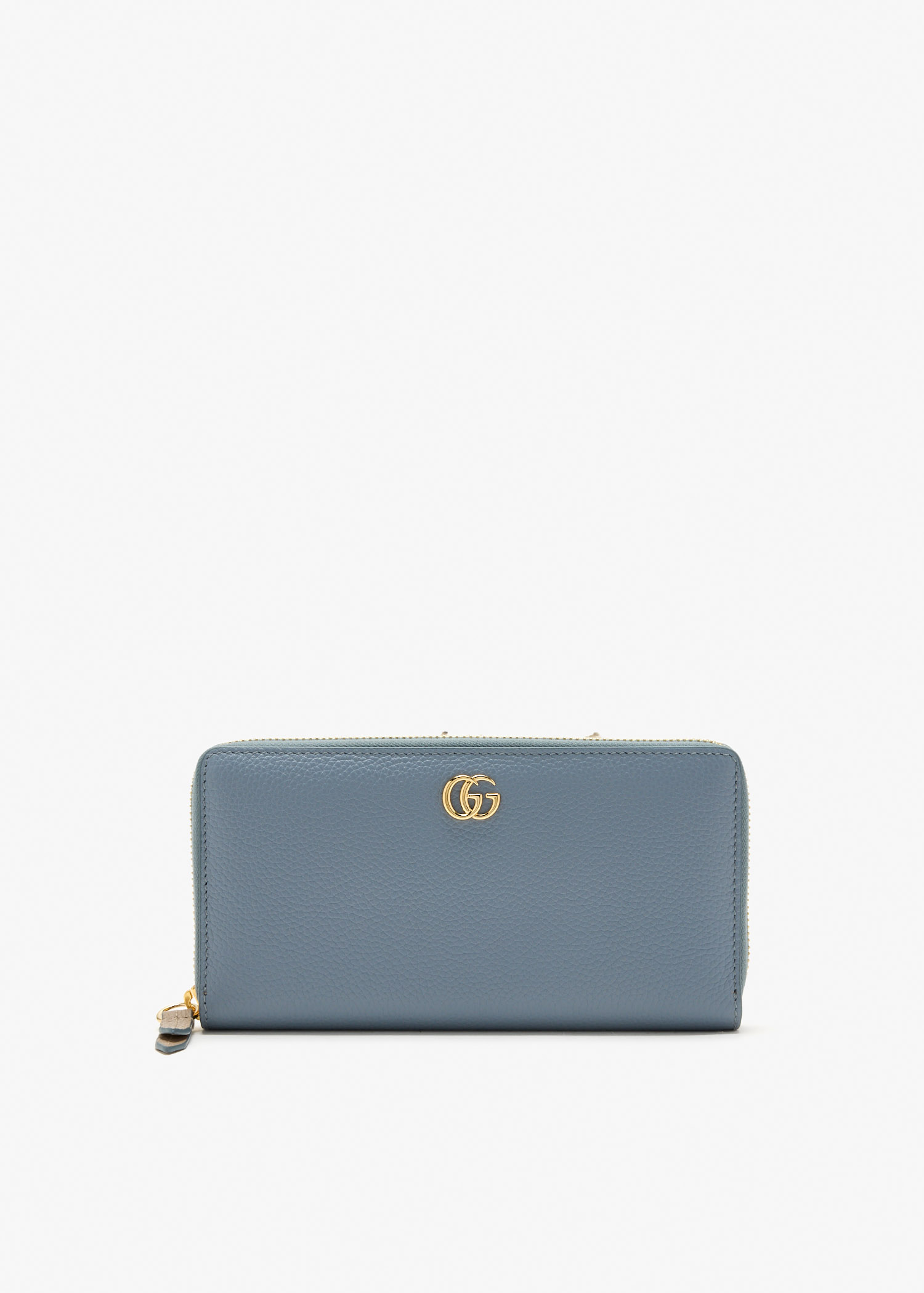 

GG Marmont zip-around wallet, Blue