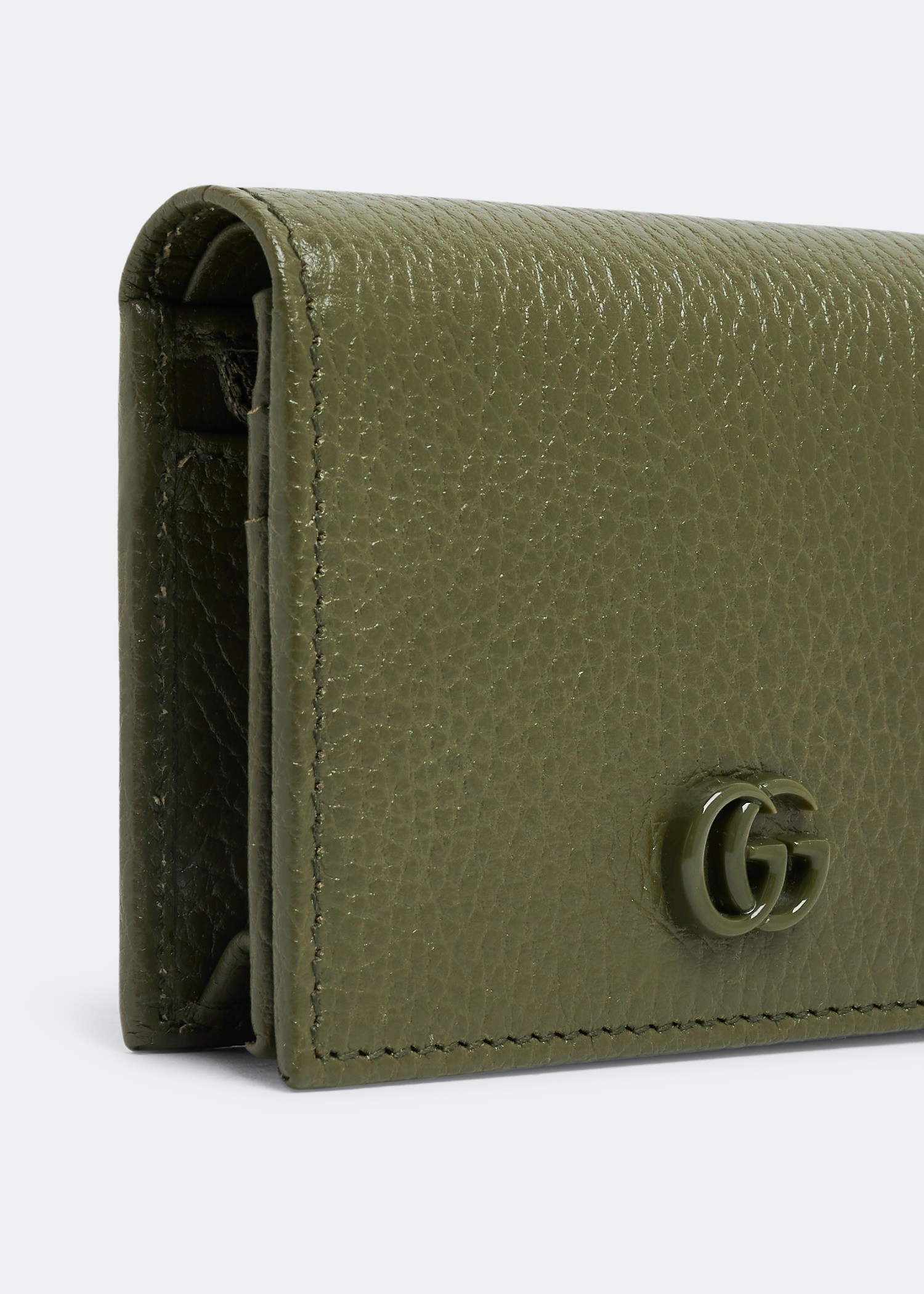 

GG Marmont card case wallet, Green