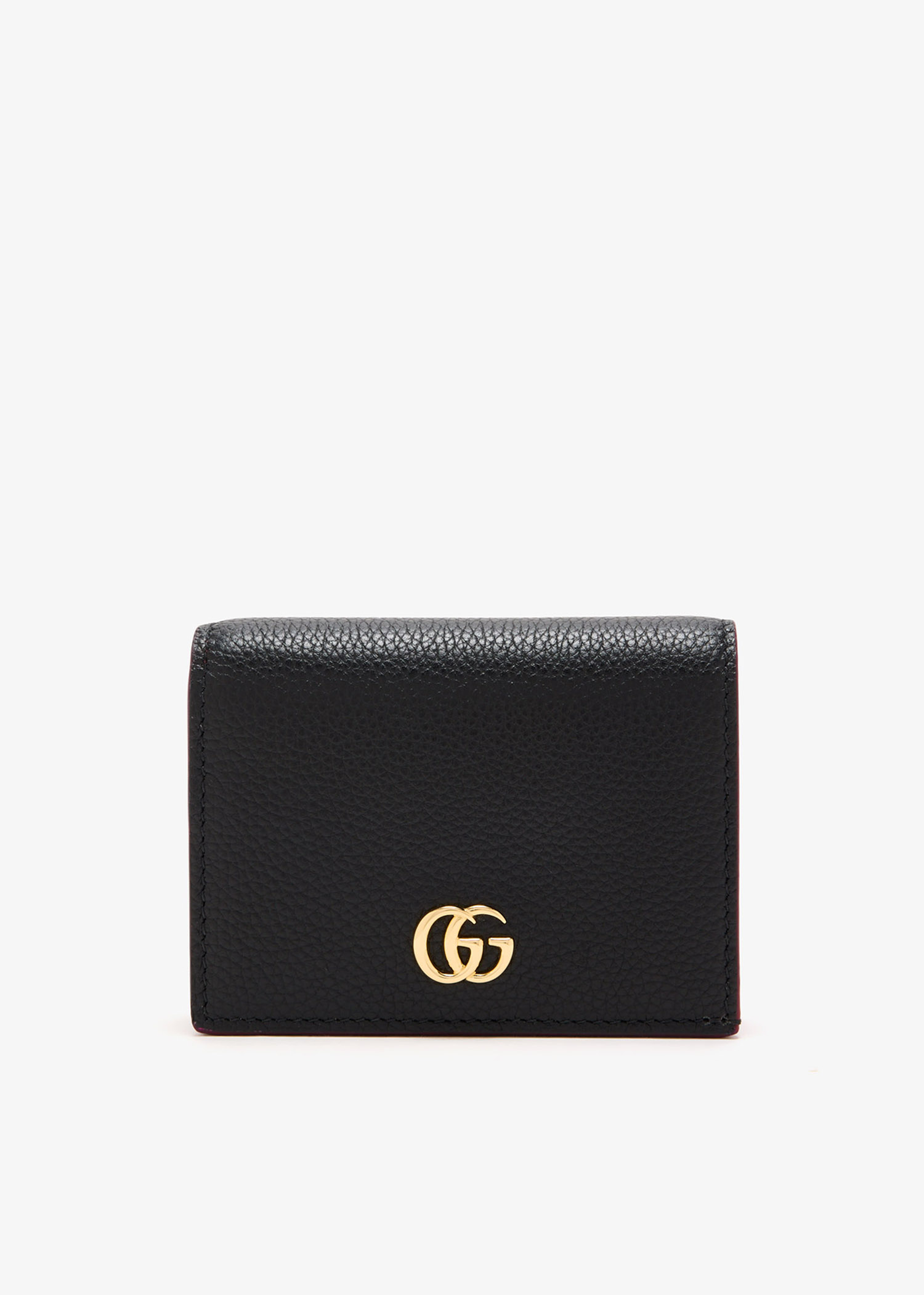 

GG Marmont bi-color small wallet, Black