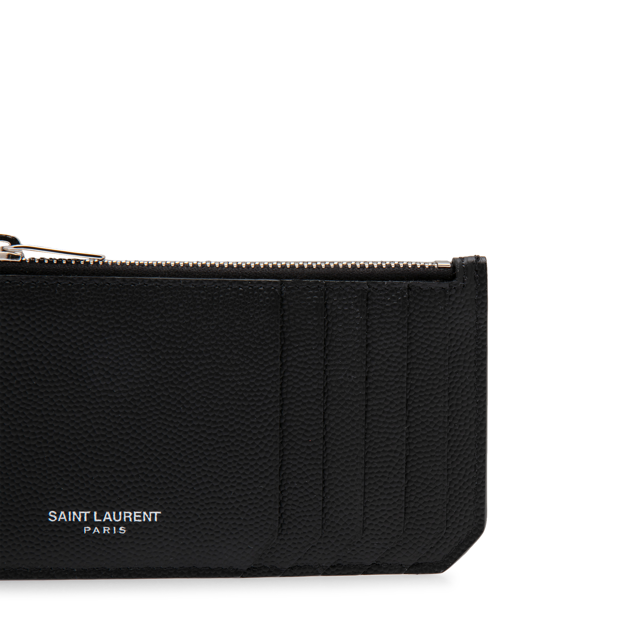 

Saint Laurent Paris card case, Black