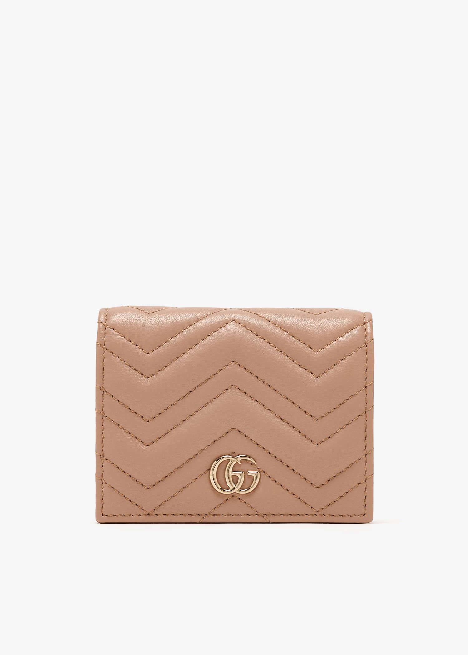 

GG Marmont mini wallet, Beige