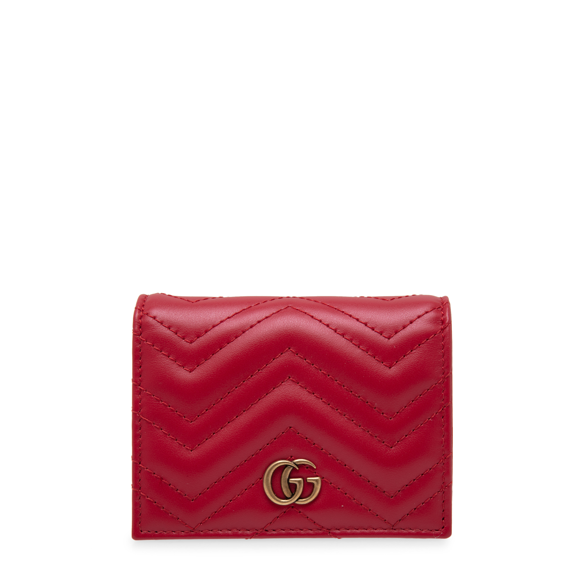 

GG Marmont card case wallet, Red