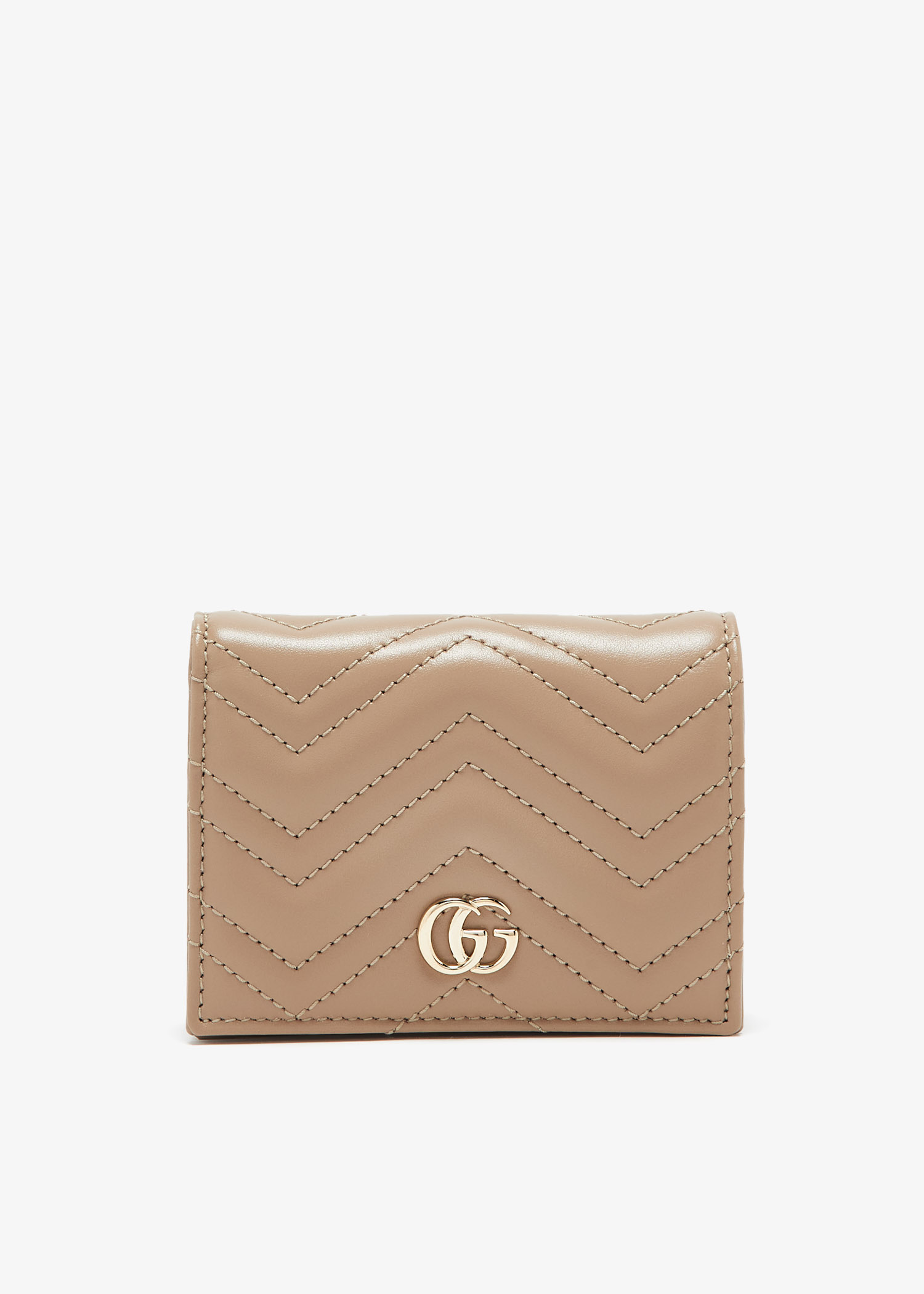 

GG Marmont small wallet, Taupe