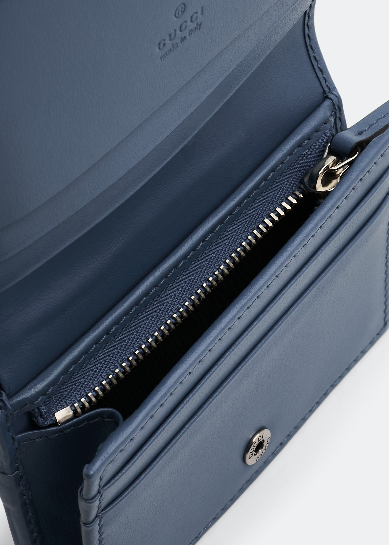 

GG Marmont card case wallet, Blue