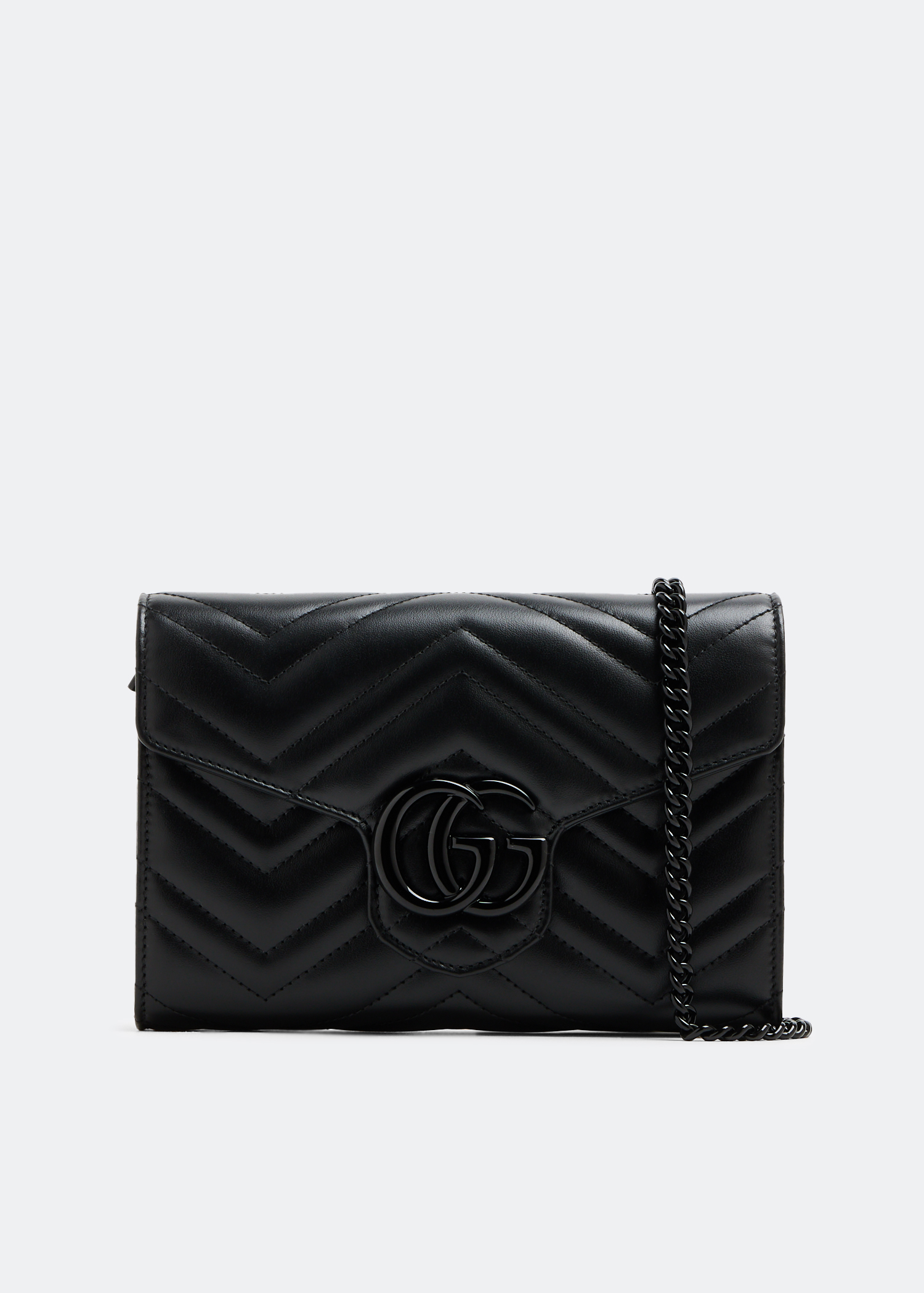 

GG Marmont matelassé mini bag, Black