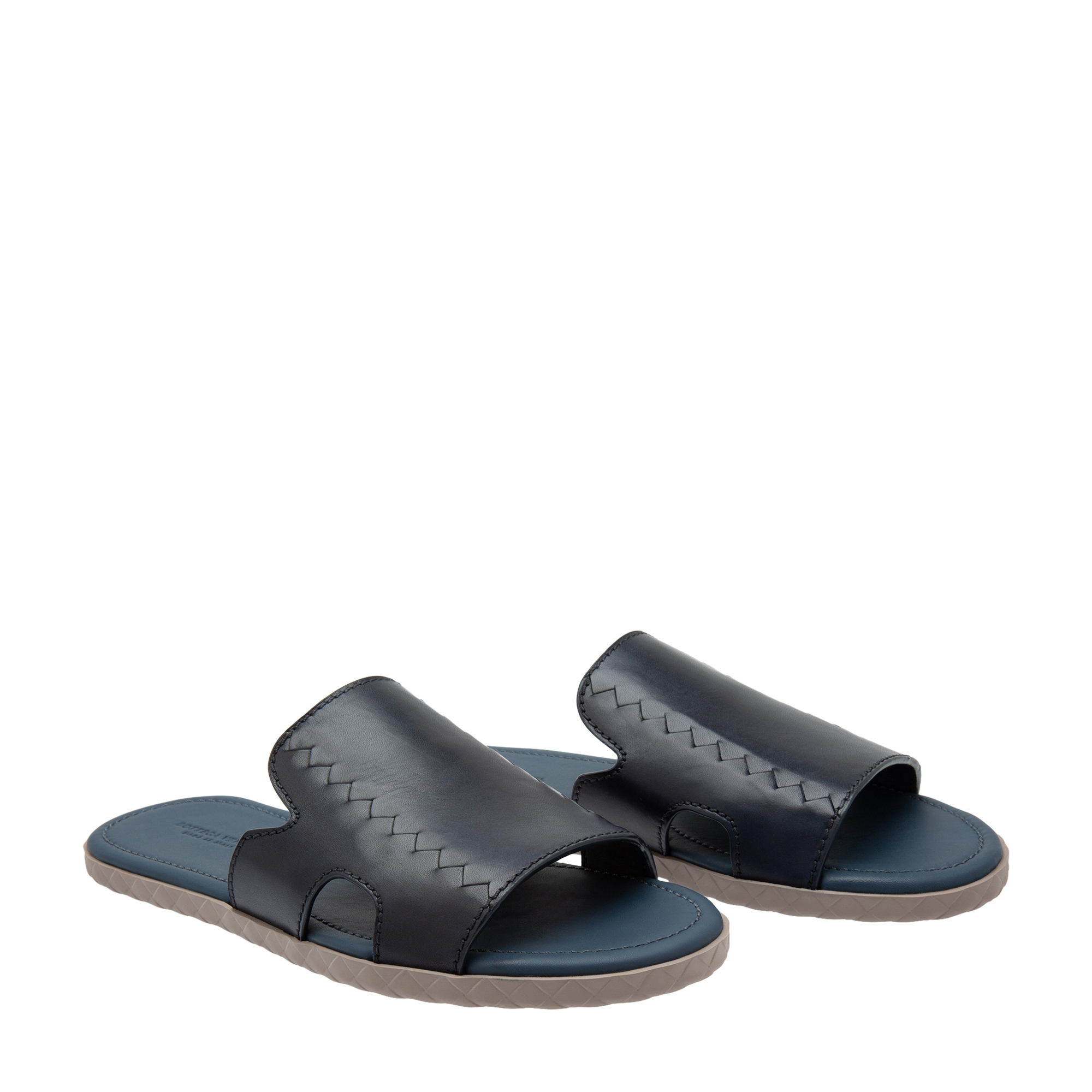 

Plage leather slides, Blue