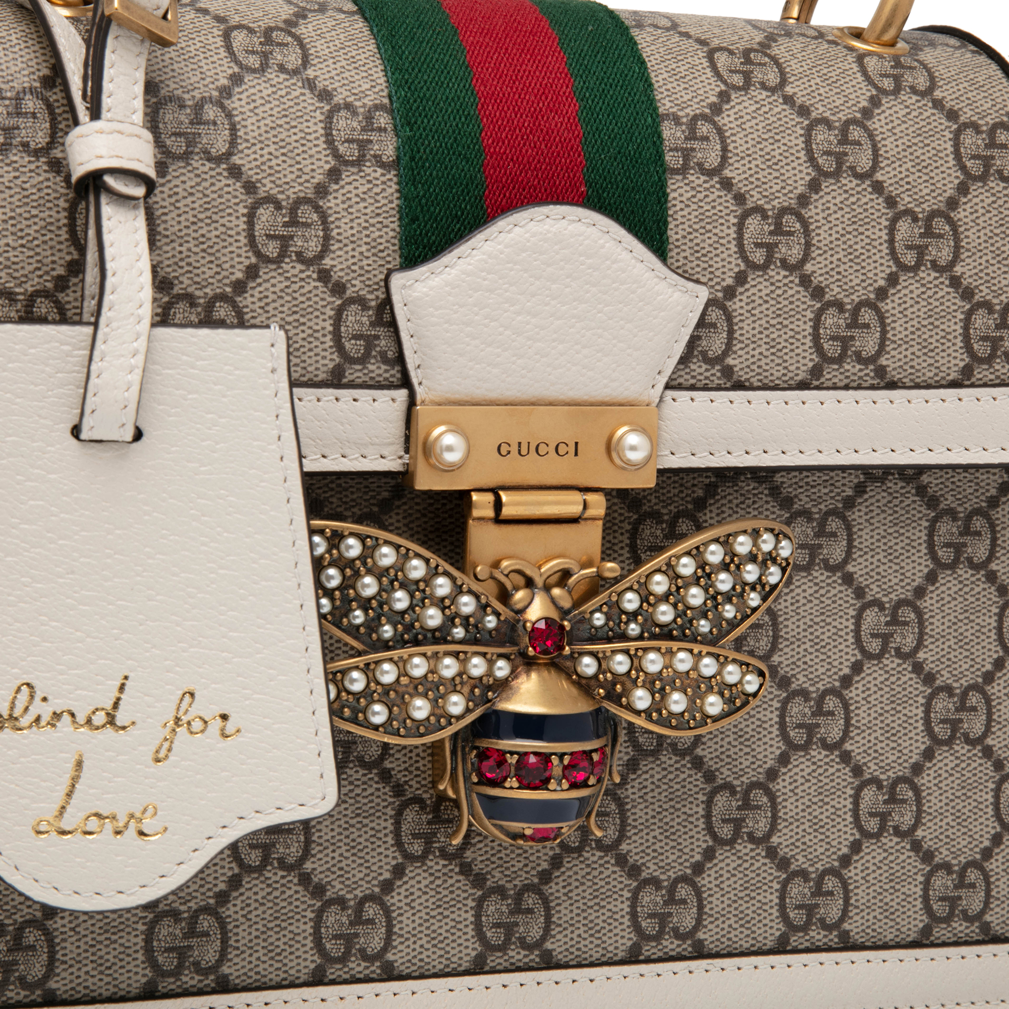 

Queen Margaret GG small bag, Beige