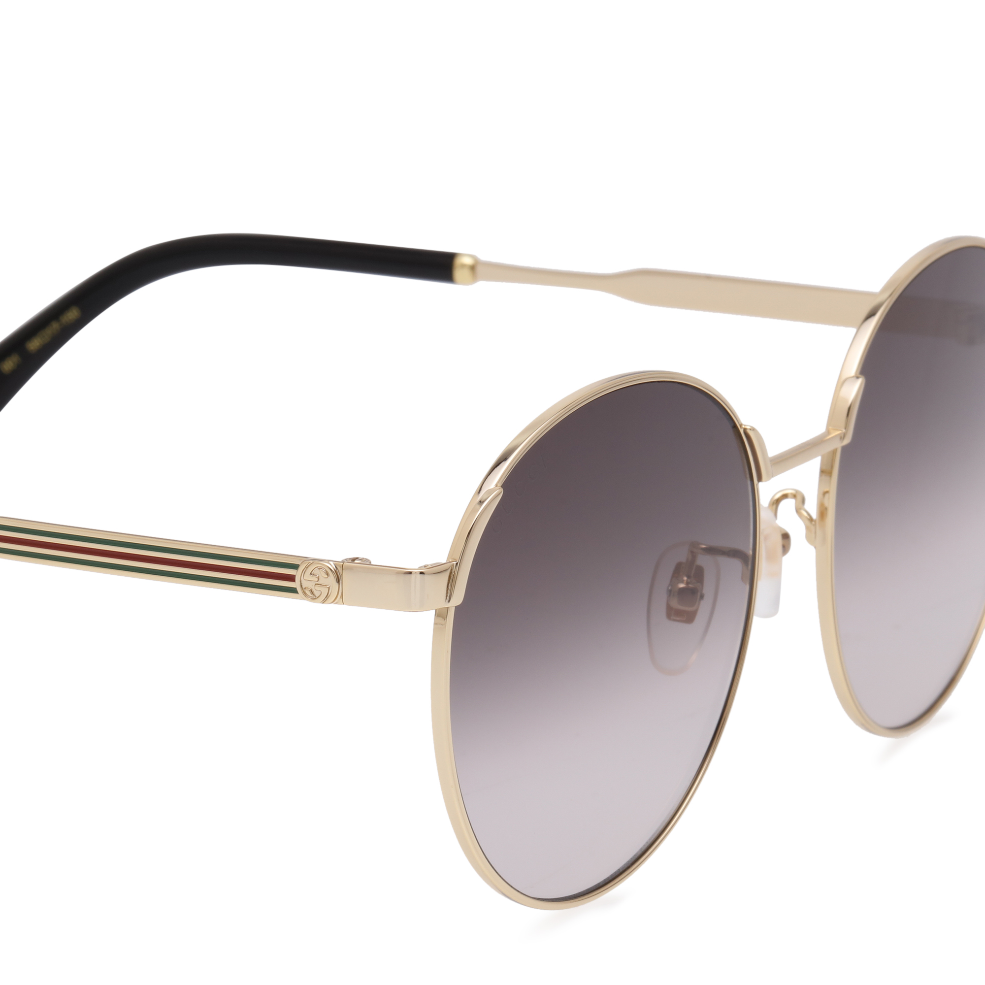 

Round-frame metal sunglasses, Gold