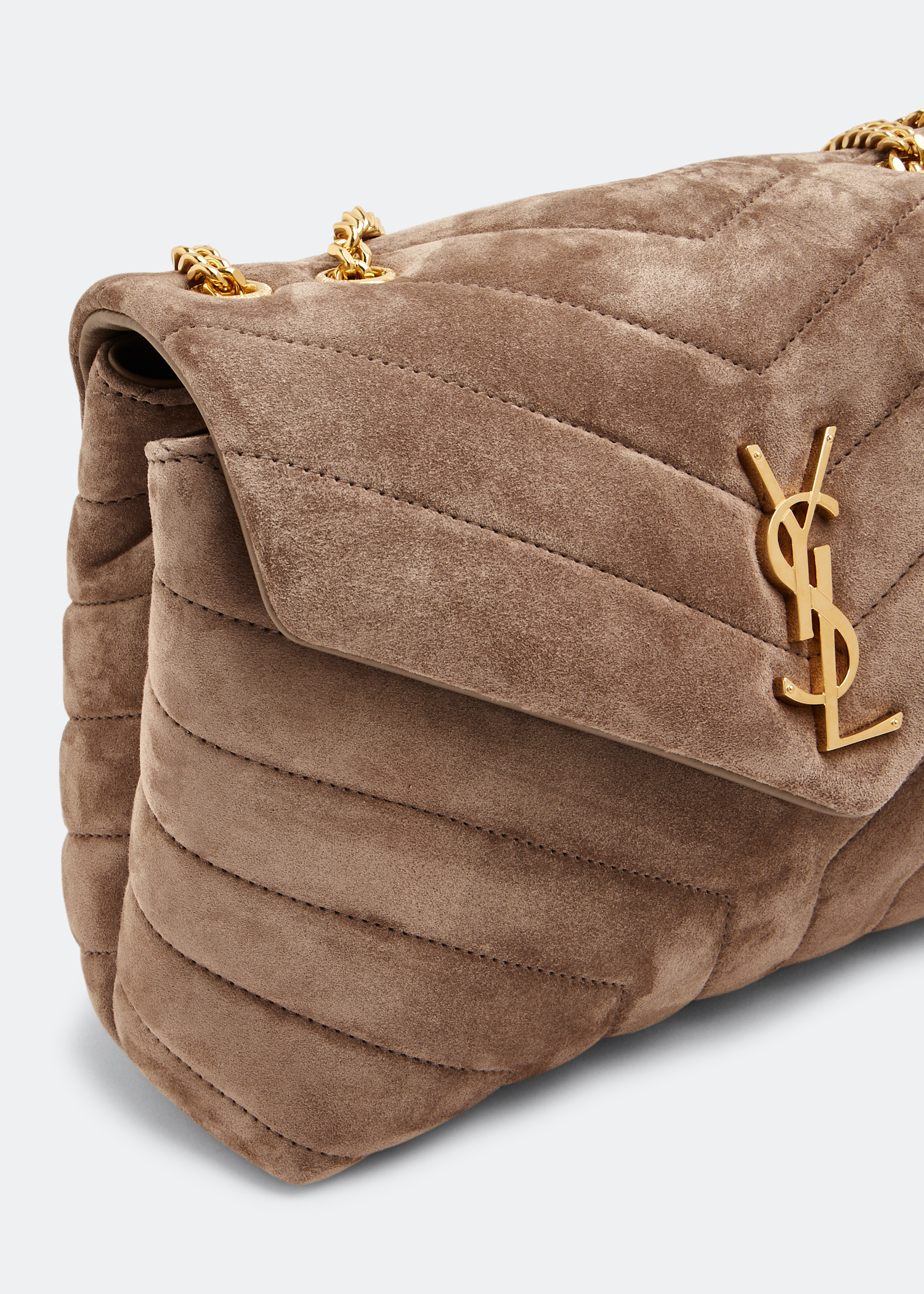 

Loulou small chain bag, Beige