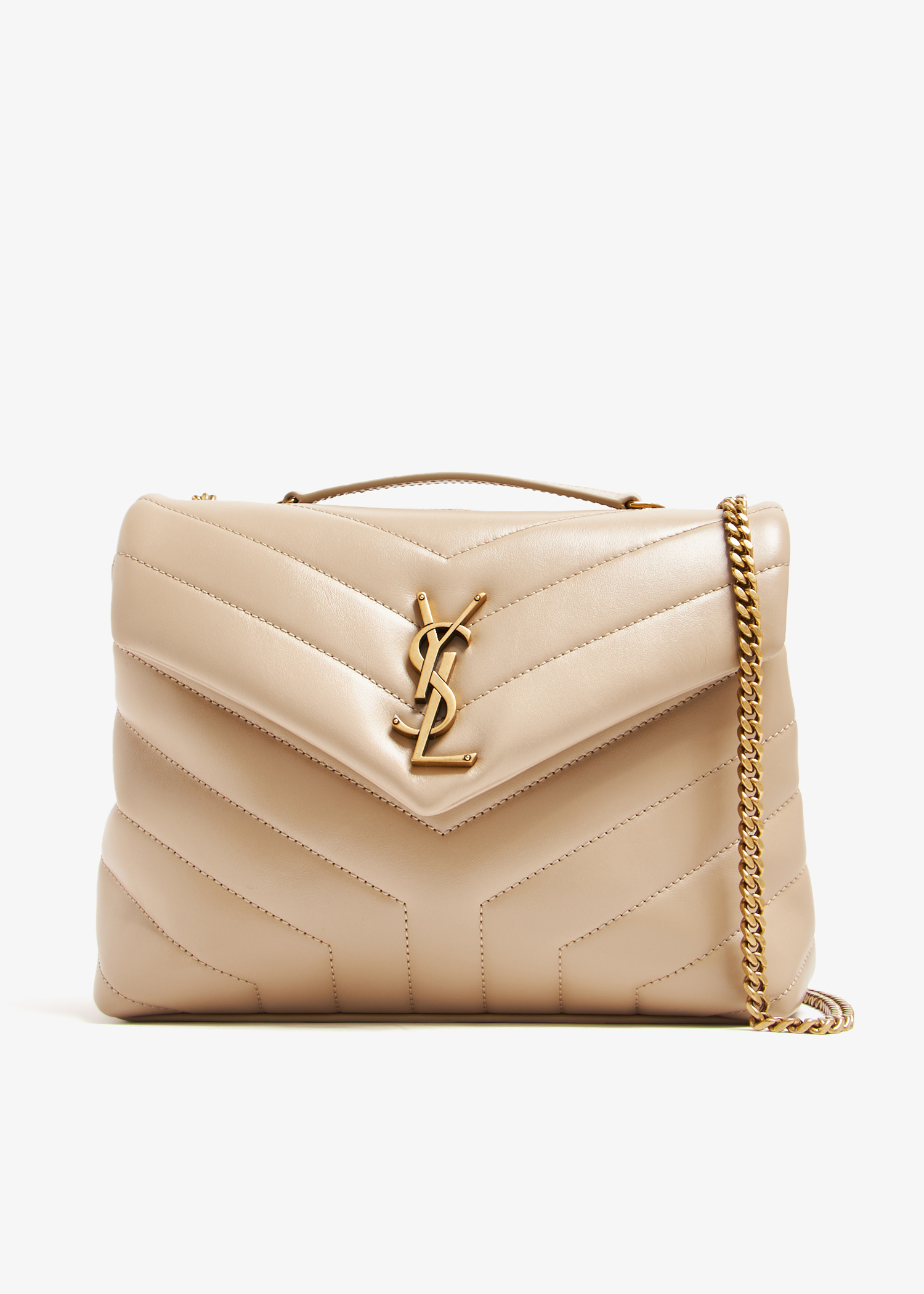 

Loulou small chain bag, Beige